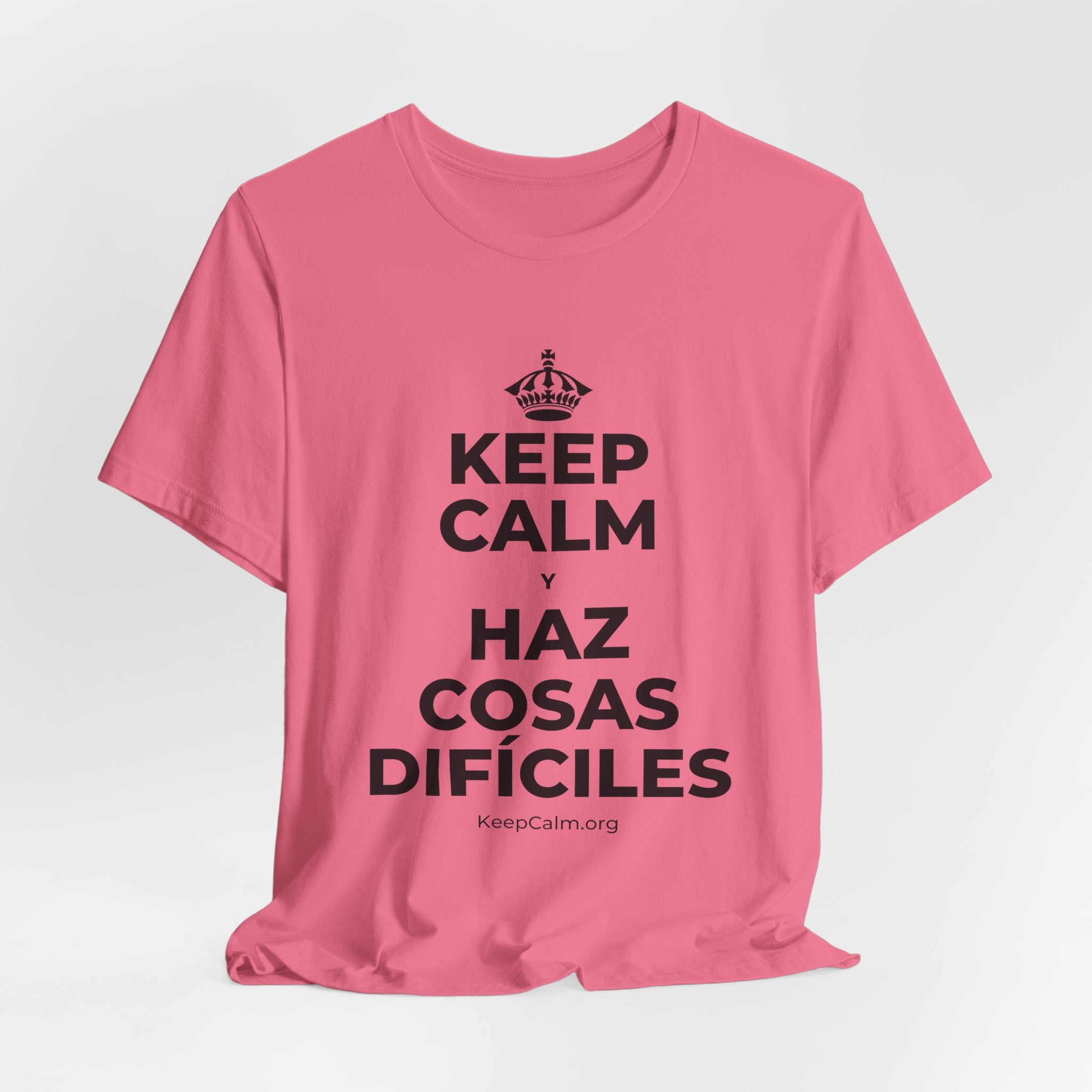 KEEP CALM Y HAZ COSAS DIFÍCILES T-Shirt (Military Green–Autumn)