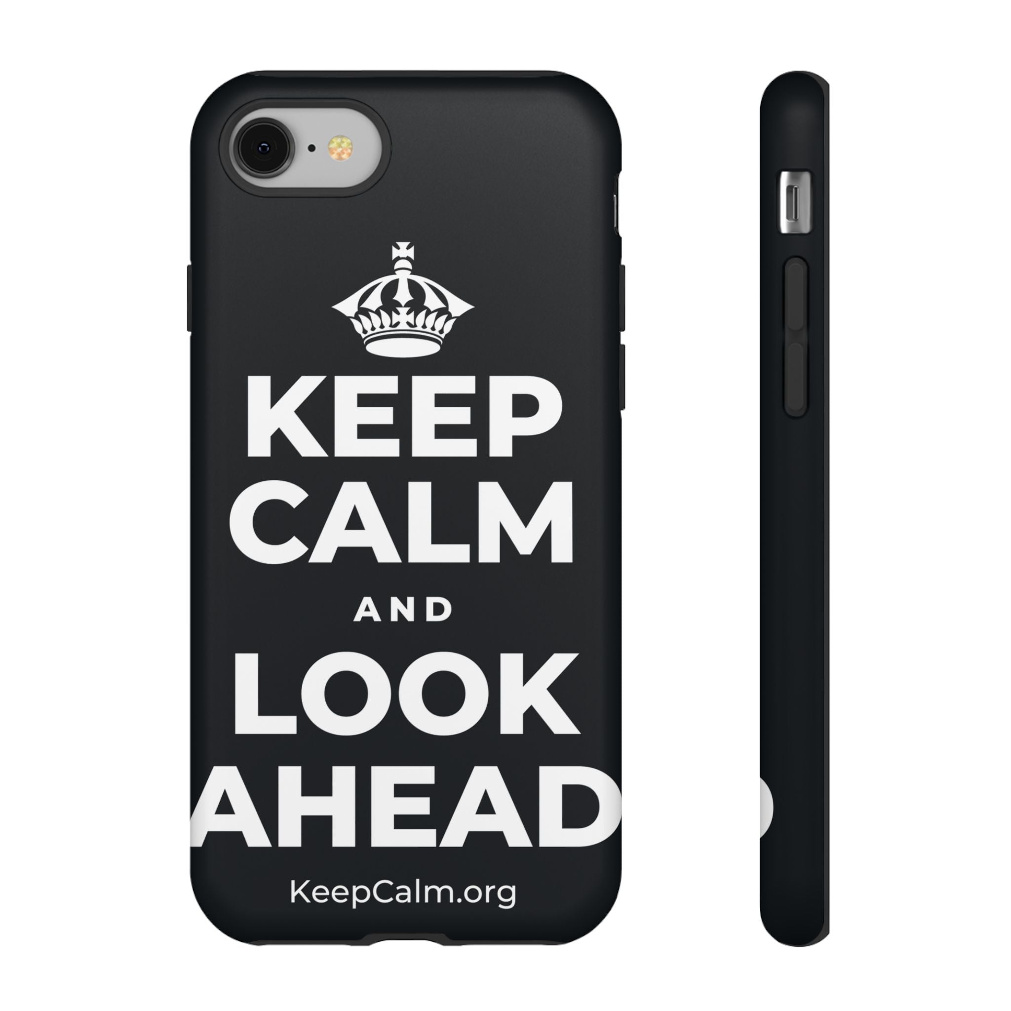 KEEP CALM AND LOOK AHEAD Phone Case (Dark)