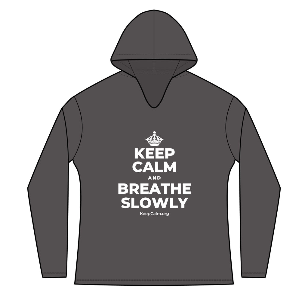 KEEP CALM AND BREATHE SLOWLY Women's Long Sleeve Hoodie