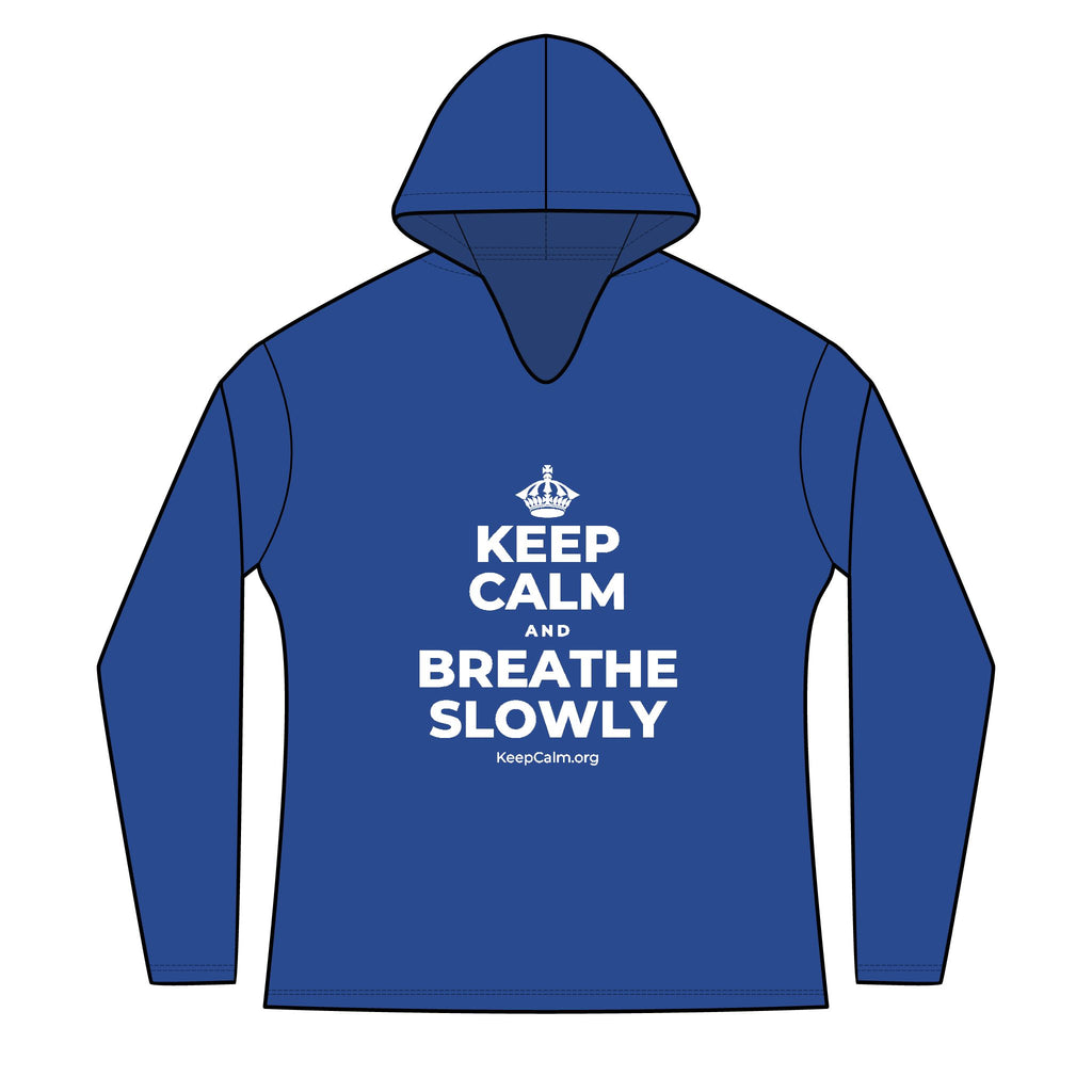 KEEP CALM AND BREATHE SLOWLY Women's Long Sleeve Hoodie