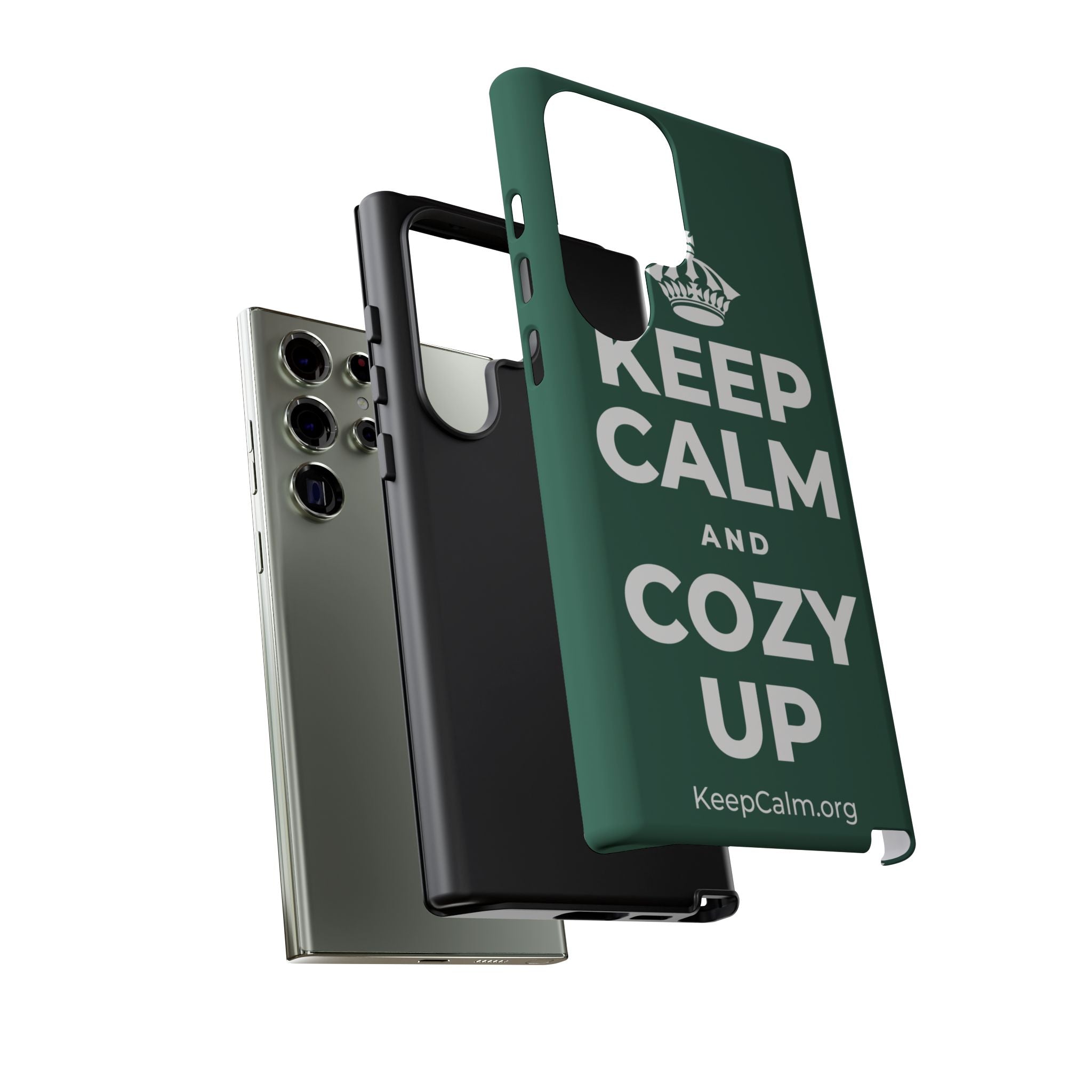 KEEP CALM AND COZY UP Phone Case