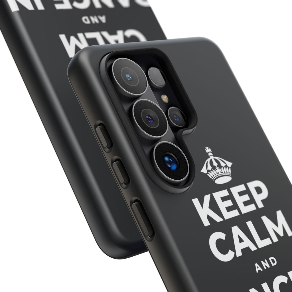 KEEP CALM AND DANCE IN THE SAND Phone Case (Dark)