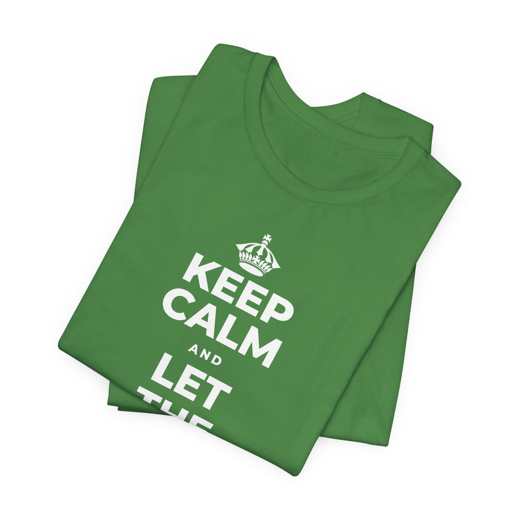 KEEP CALM AND LET THE TO-DO LIST WAIT T-Shirt (Baby Blue–Silver)