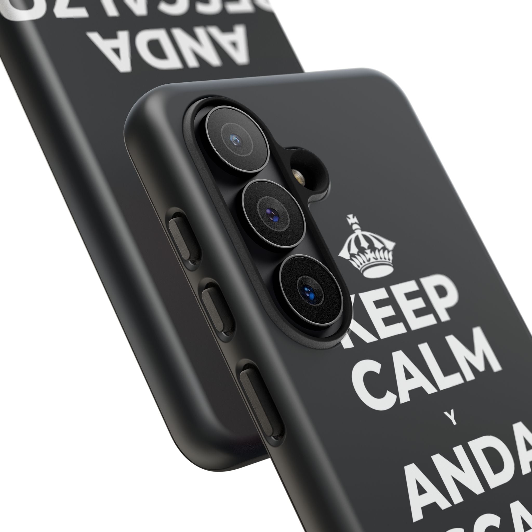 KEEP CALM Y ANDA DESCALZO EN EL PASTO Phone Case (Dark)