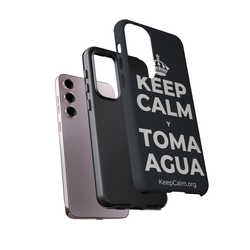 KEEP CALM Y TOMA AGUA Phone Case (Dark)