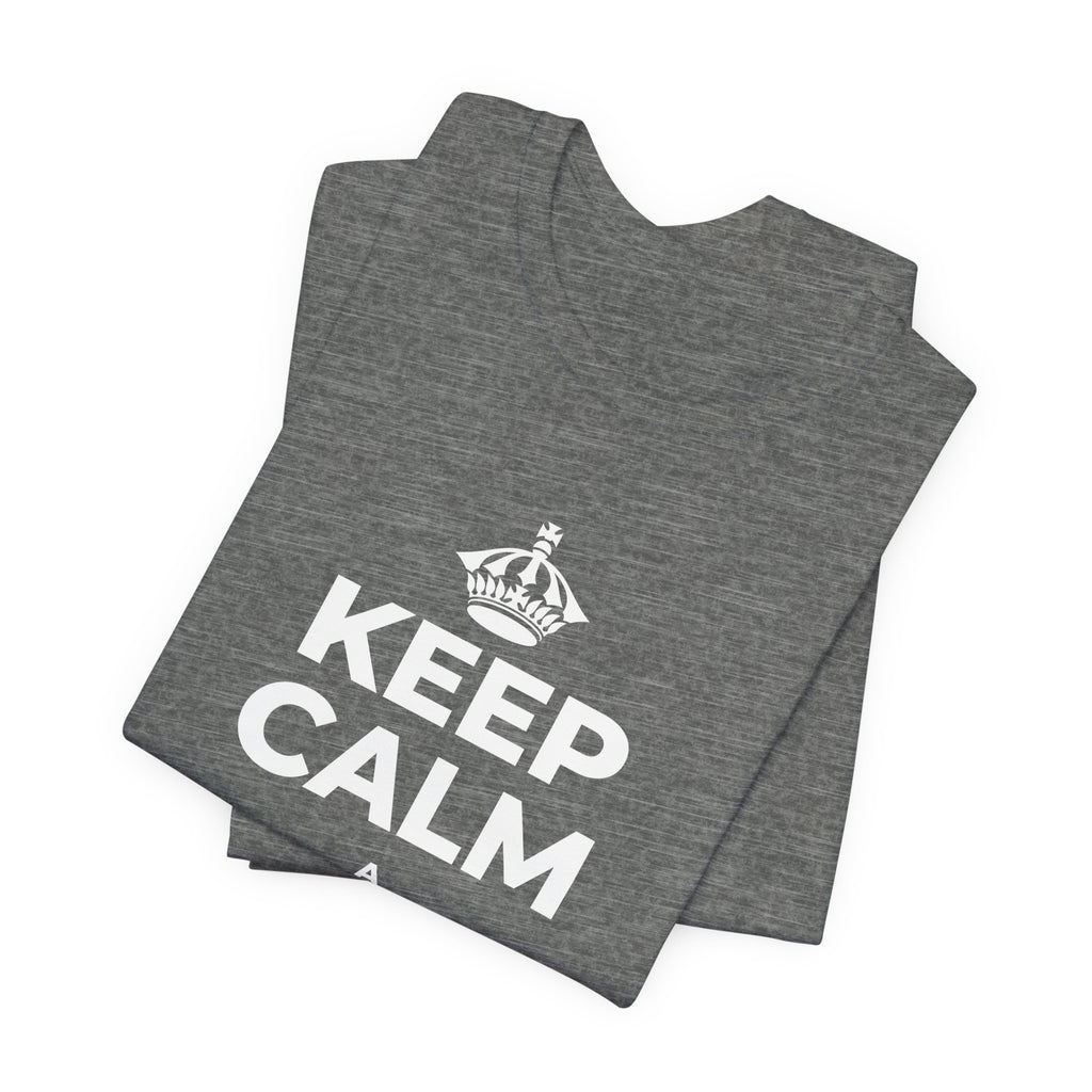 KEEP CALM A LULILULI AKU T-Shirt (Baby Blue–Silver)