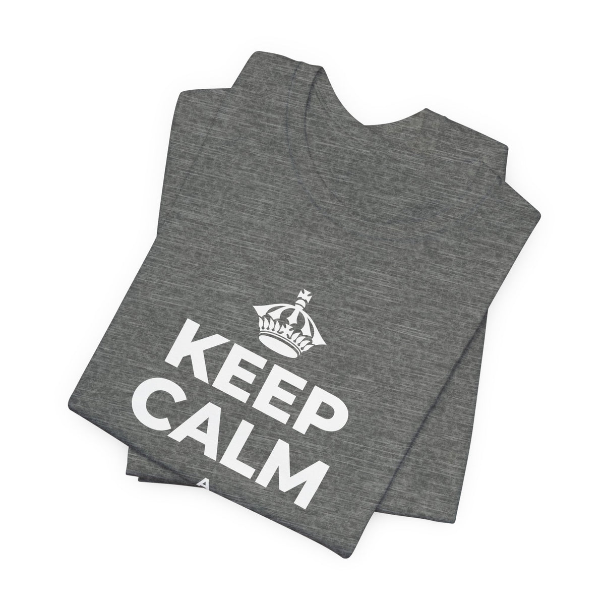 KEEP CALM A LULILULI AKU T-Shirt (Baby Blue–Silver)