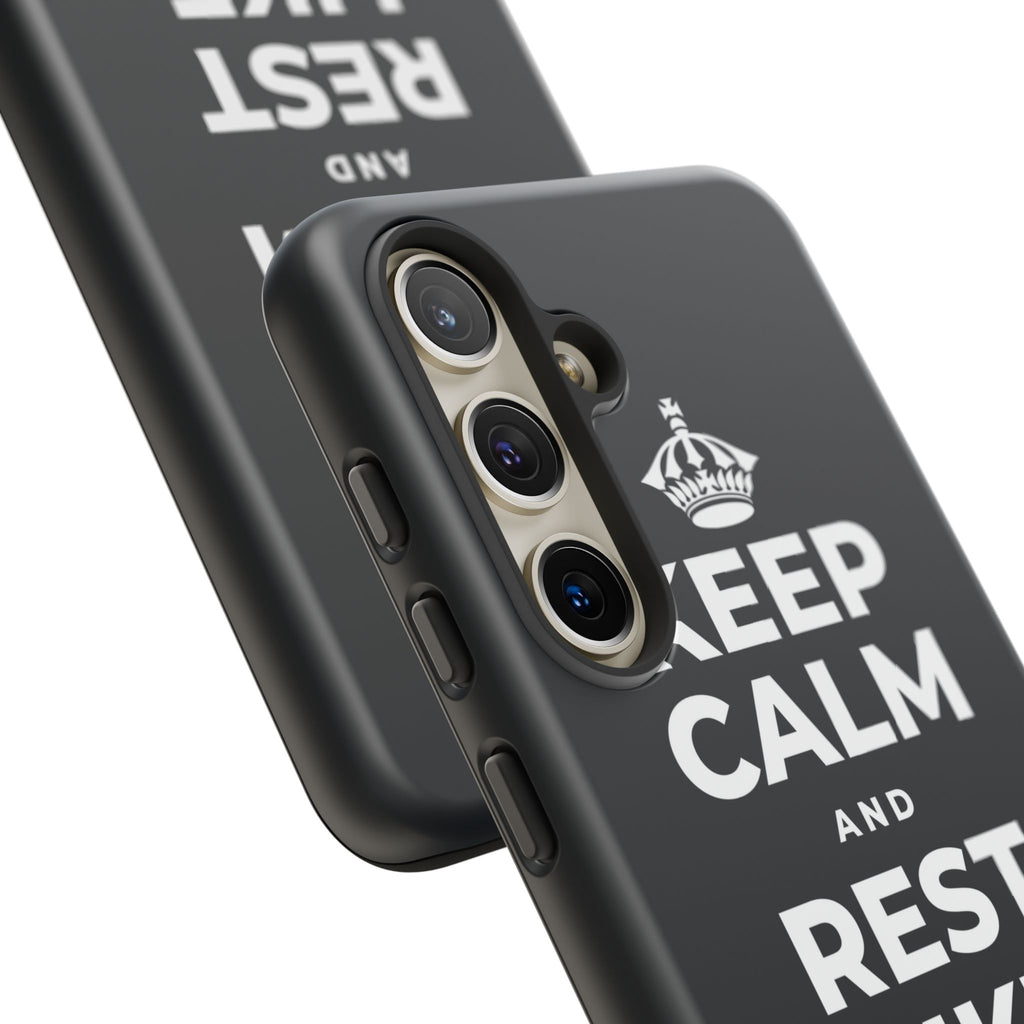 KEEP CALM AND REST LIKE THE SEASON Phone Case (Dark)