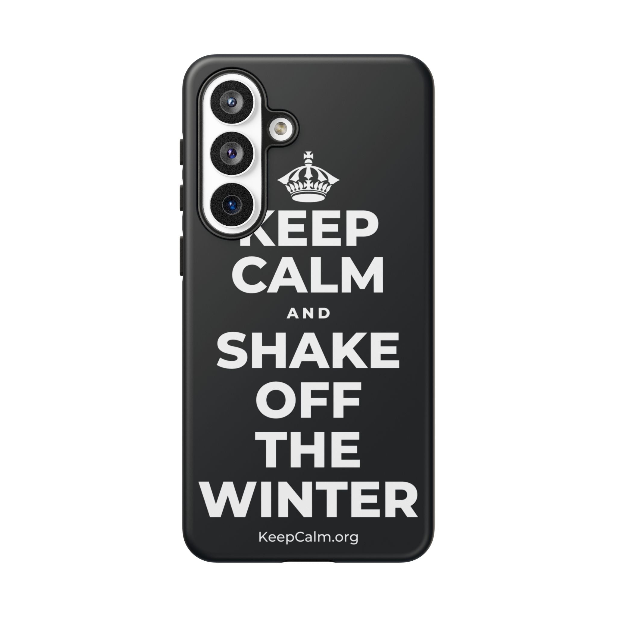 KEEP CALM AND SHAKE OFF THE WINTER Phone Case (Dark)