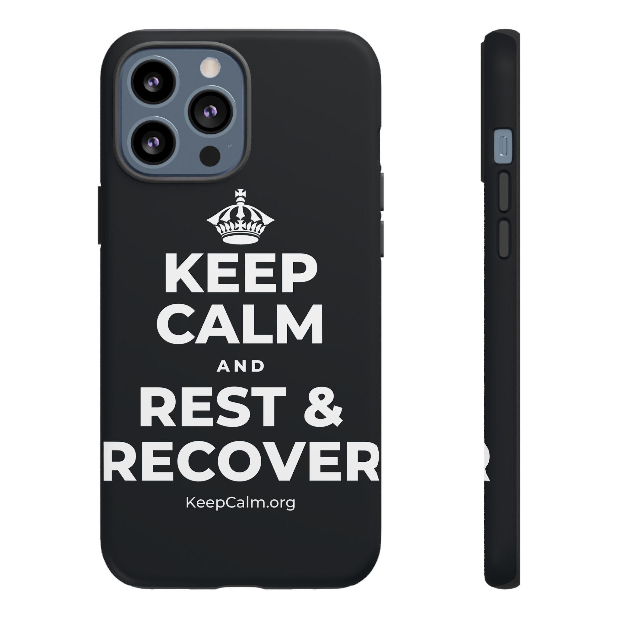 KEEP CALM AND REST & RECOVER Phone Case (Dark)