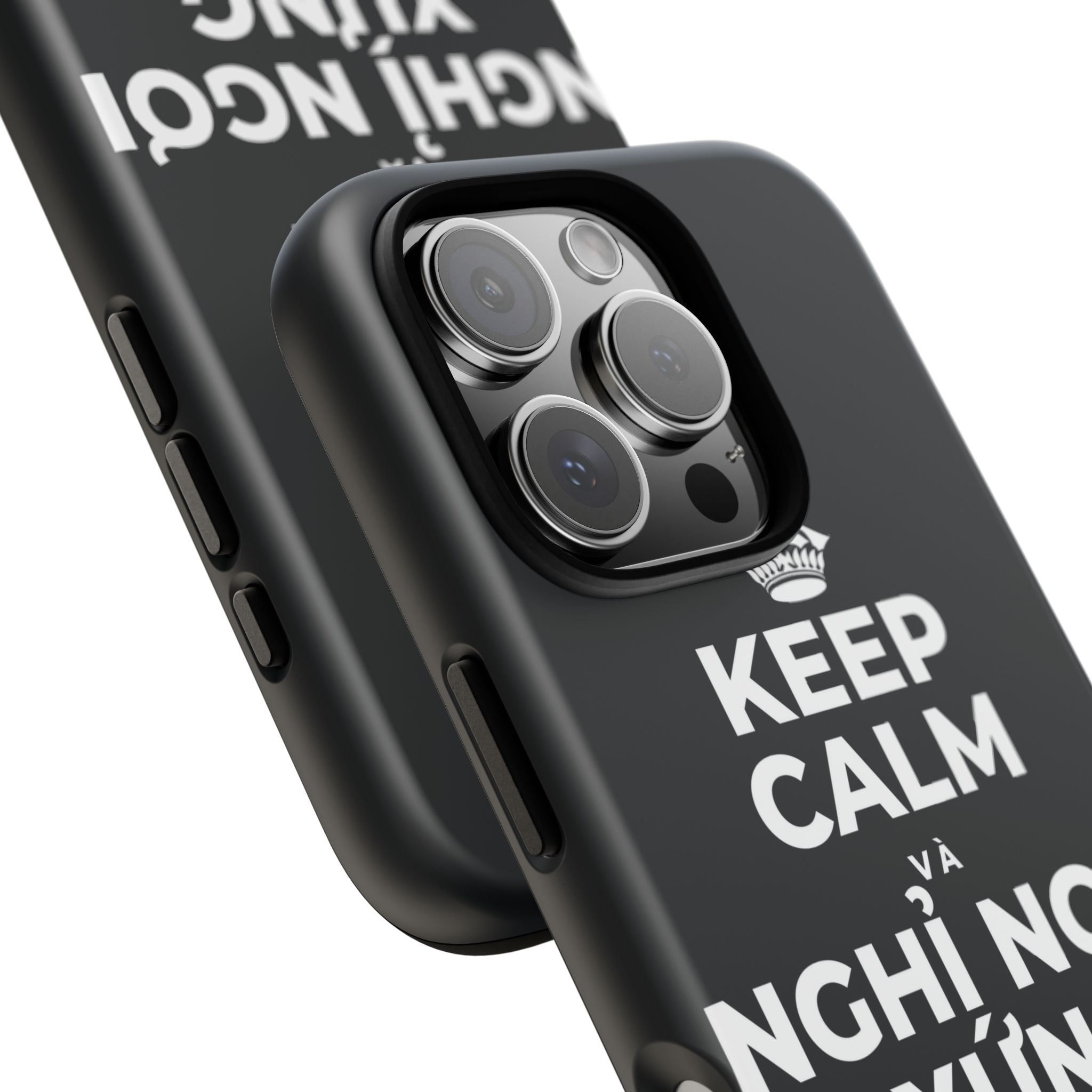 KEEP CALM VÀ NGHỈ NGƠI XỨNG ĐÁNG CỦA BẠN Phone Case (Dark)