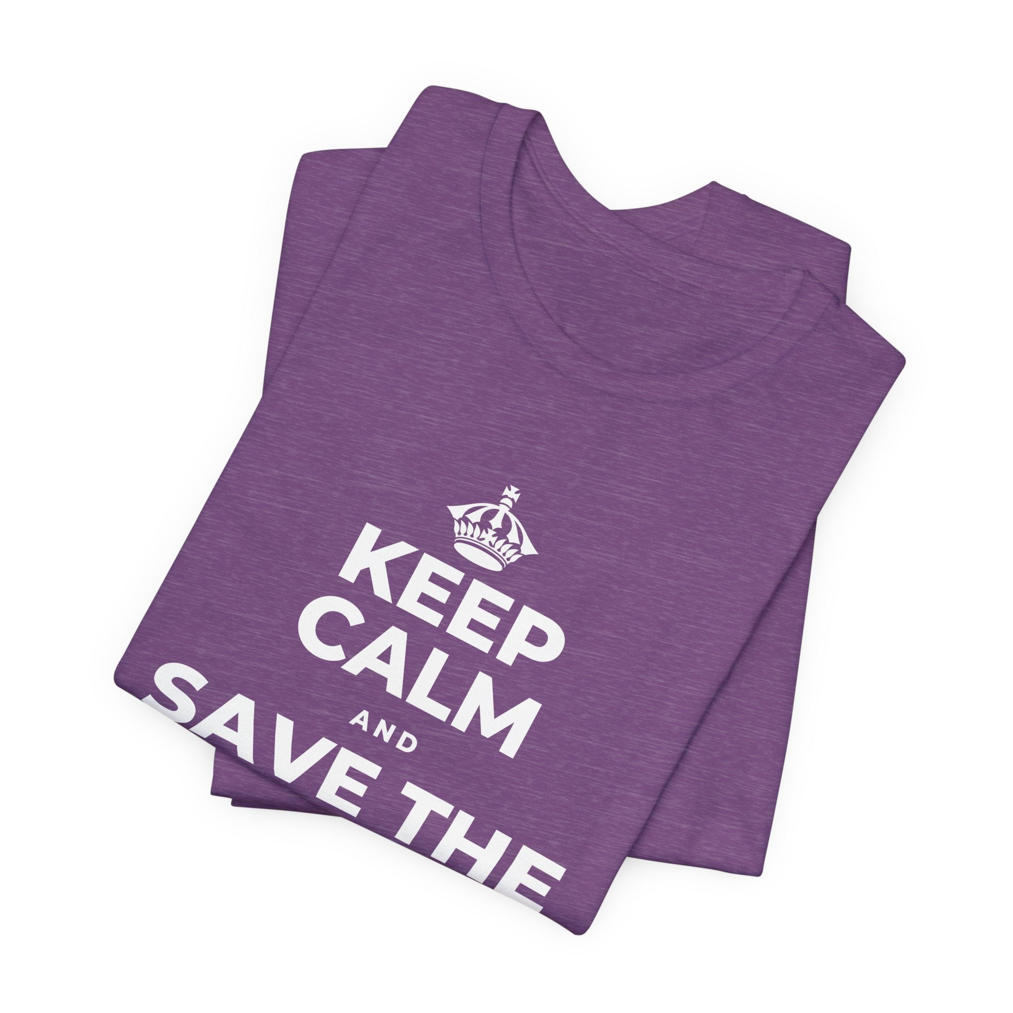 KEEP CALM AND SAVE THE DRAMA FOR YOUR 🦙 T-Shirt (Baby Blue–Silver)