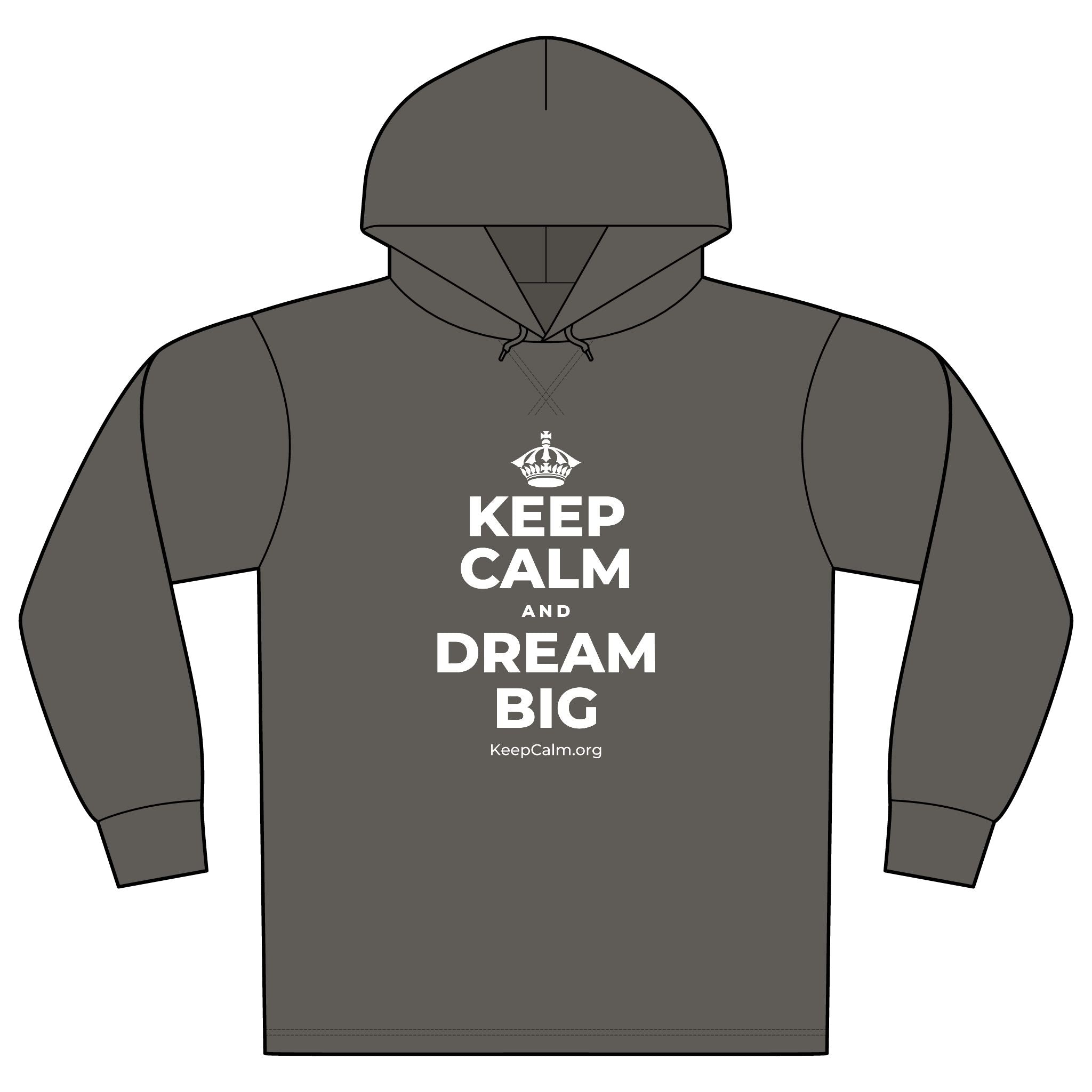 KEEP CALM AND DREAM BIG Organic Hoodie Tee