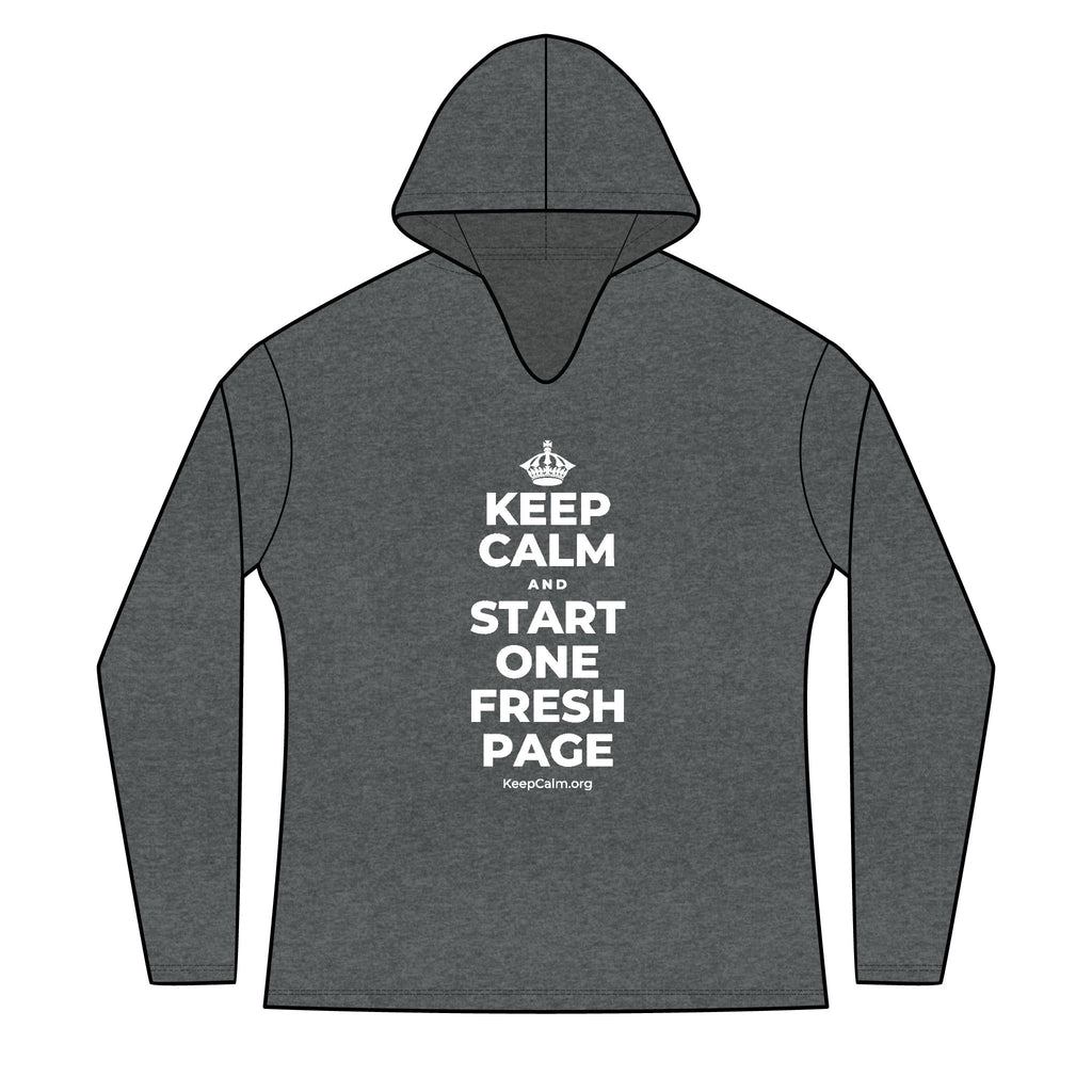 KEEP CALM AND START ONE FRESH PAGE Women's Long Sleeve Hoodie