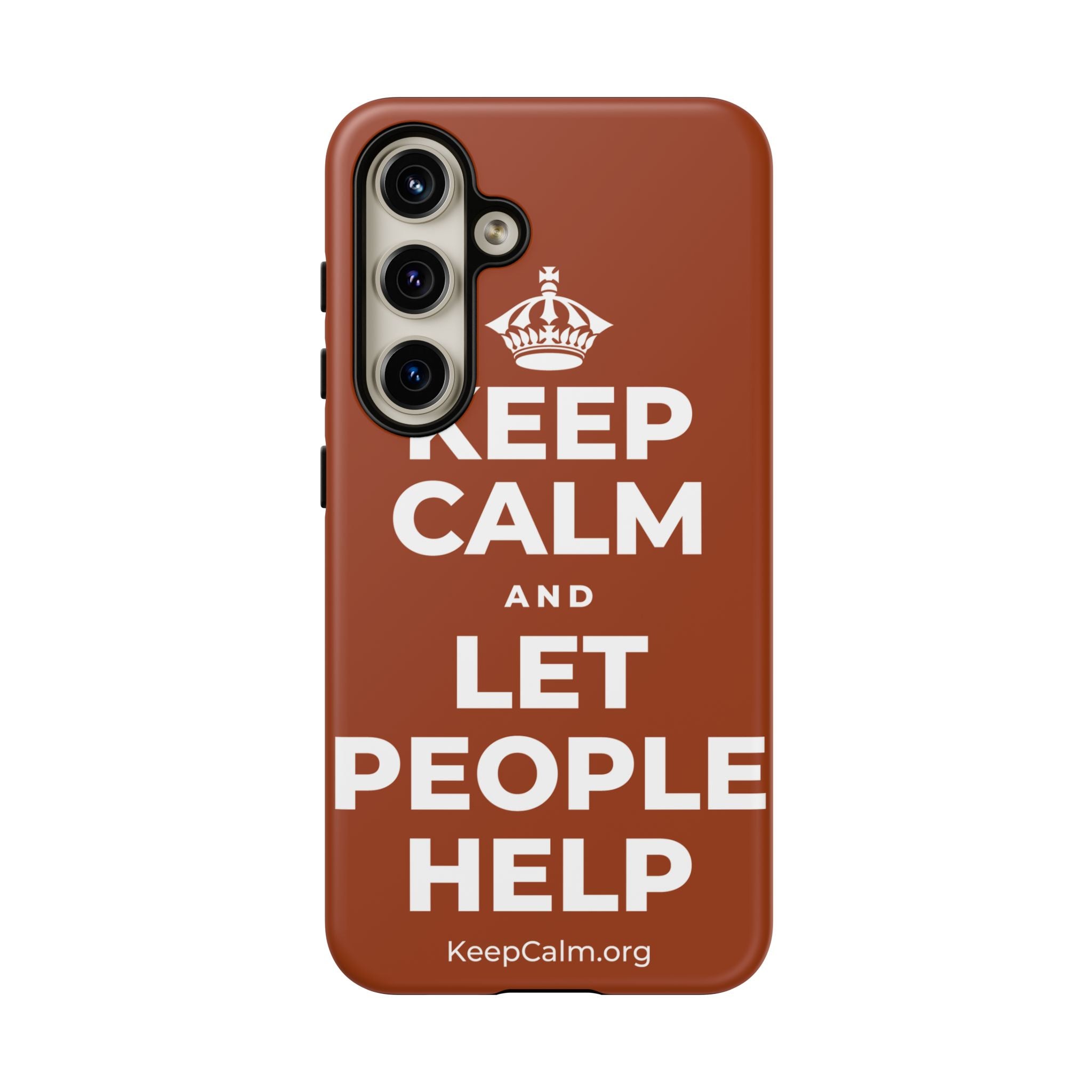 KEEP CALM AND LET PEOPLE HELP Phone Case