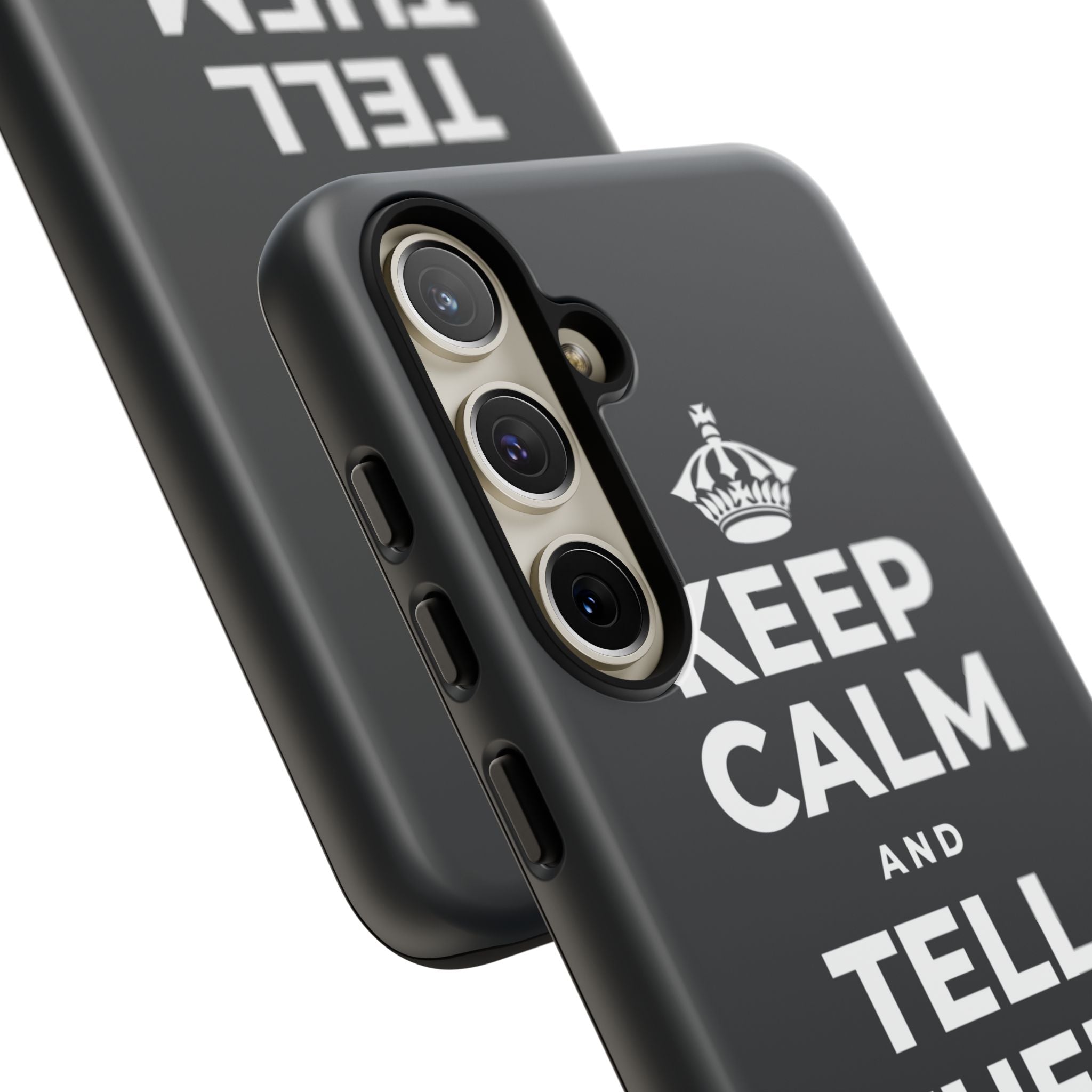 KEEP CALM AND TELL THEM YOU CARE Phone Case (Dark)