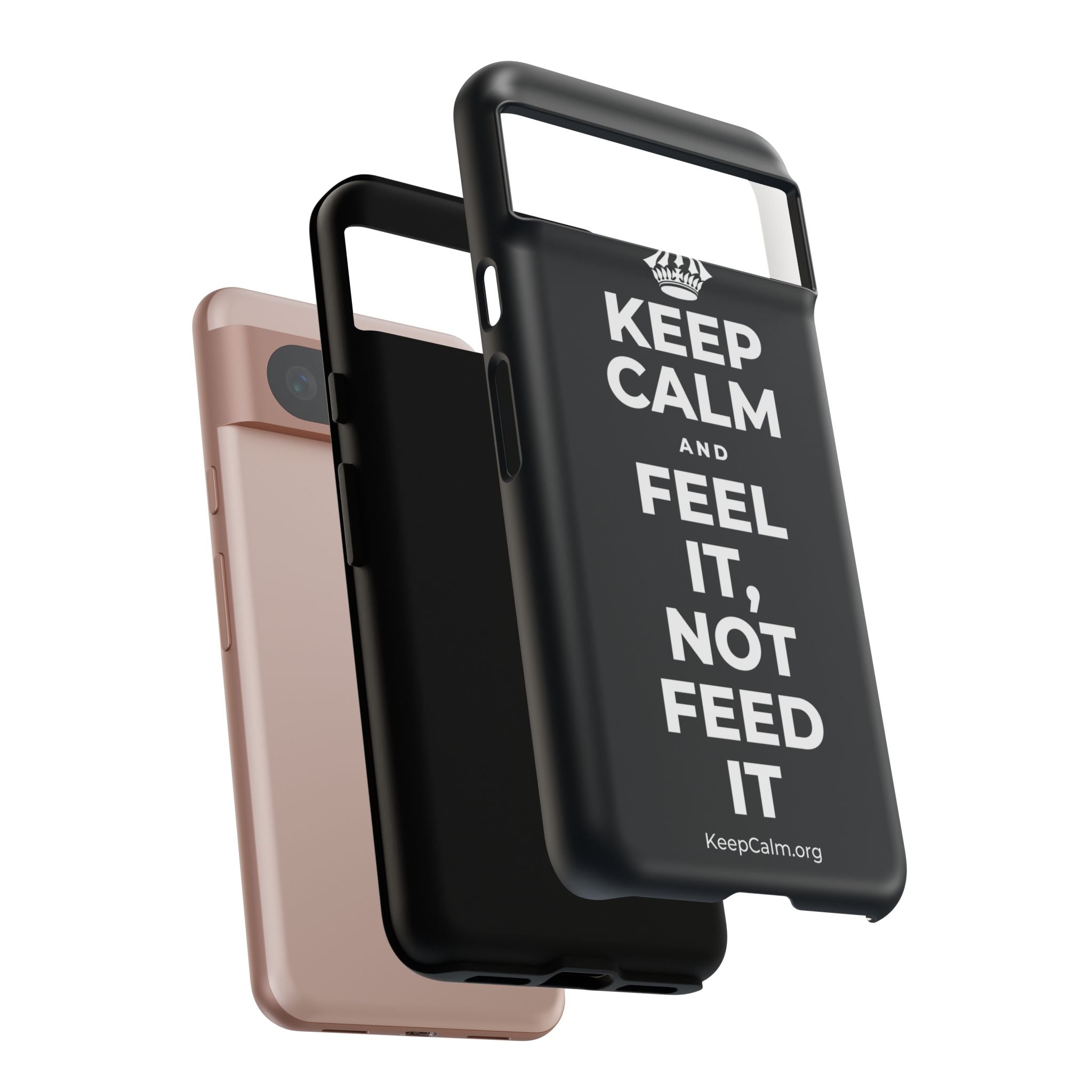 KEEP CALM AND FEEL IT, NOT FEED IT Phone Case (Dark)