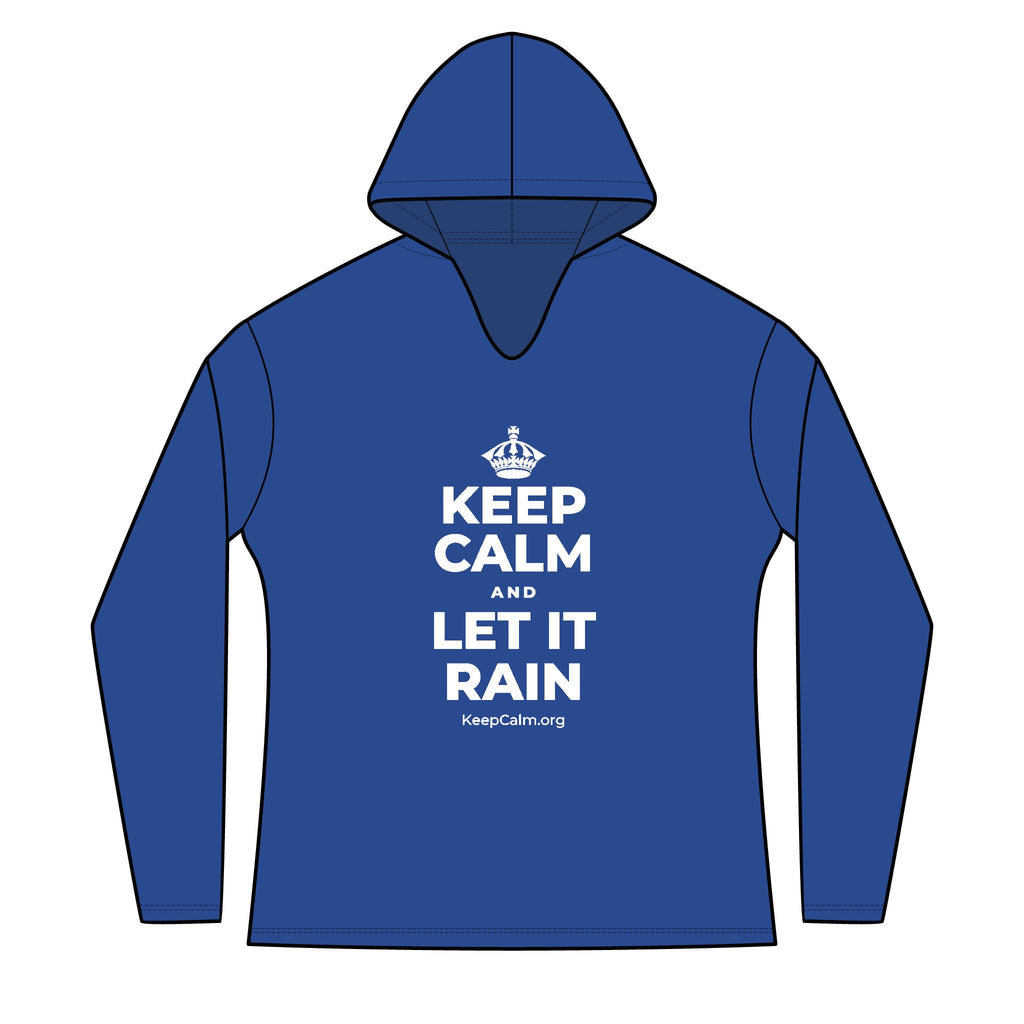 KEEP CALM AND LET IT RAIN Women's Long Sleeve Hoodie
