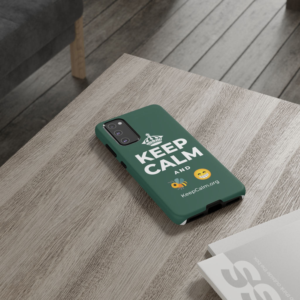 KEEP CALM AND BEE HAPPY Phone Case