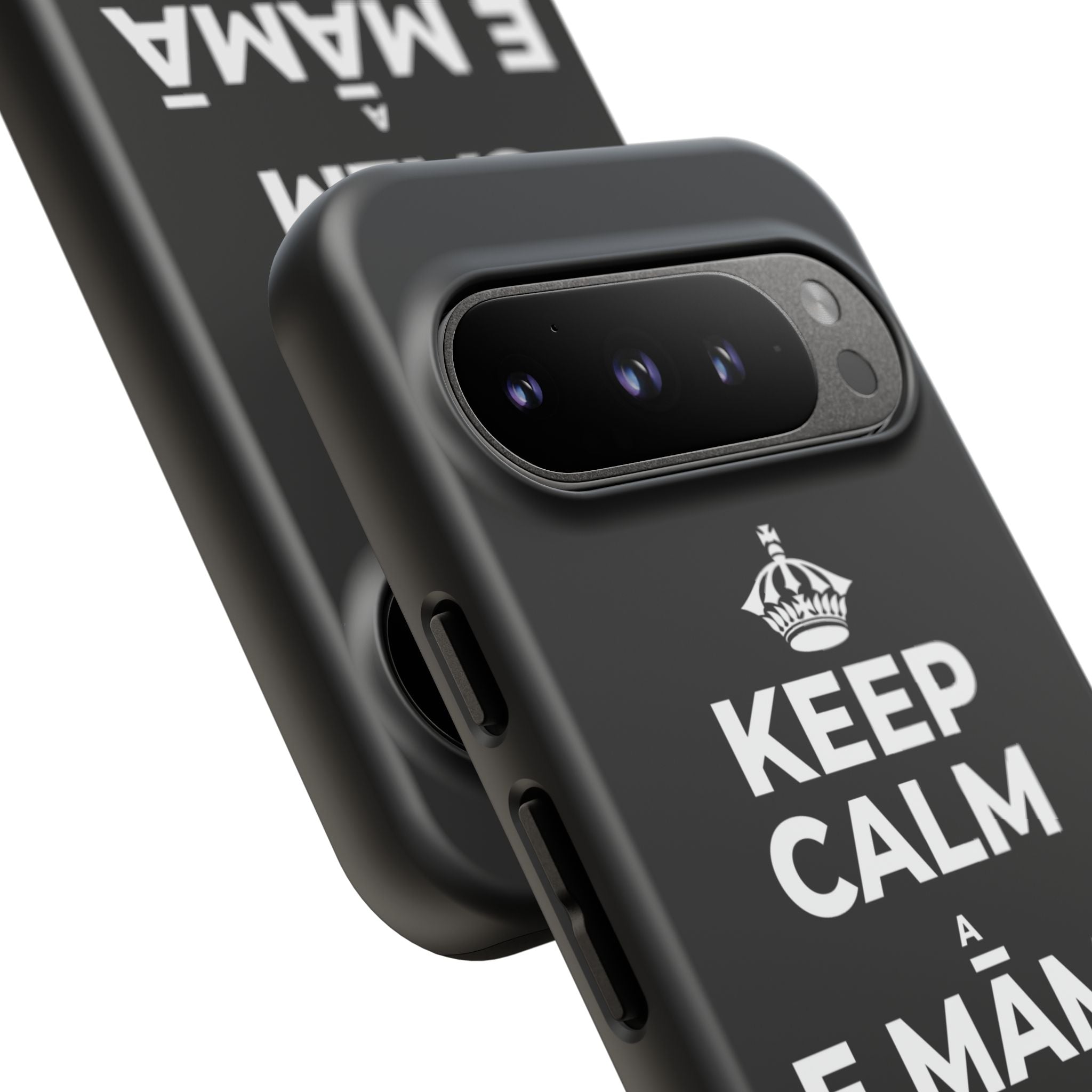 KEEP CALM A E MĀMĀ MA NĀ PAHUHOPU Phone Case