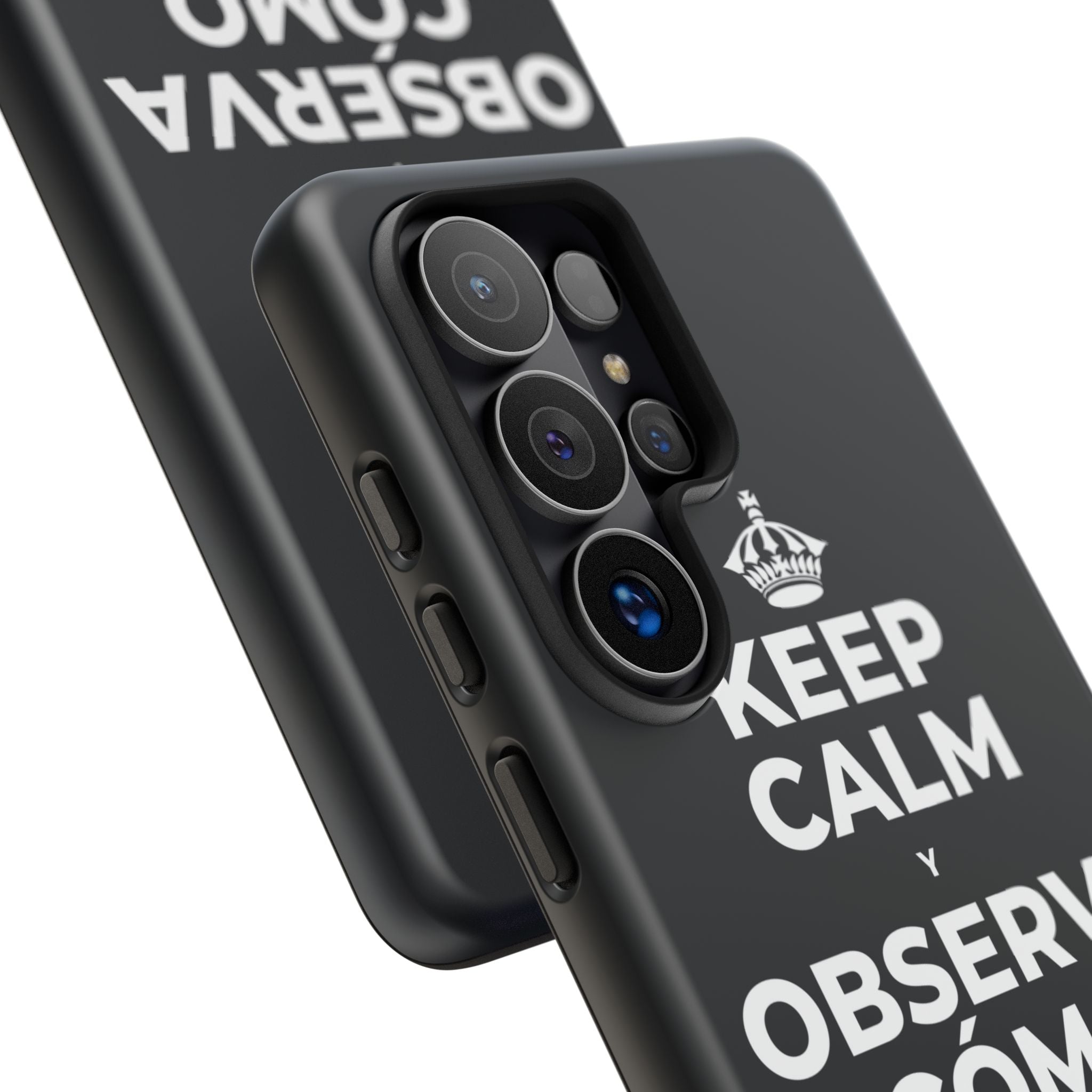KEEP CALM Y OBSERVA CÓMO TODO FLORECE Phone Case (Dark)