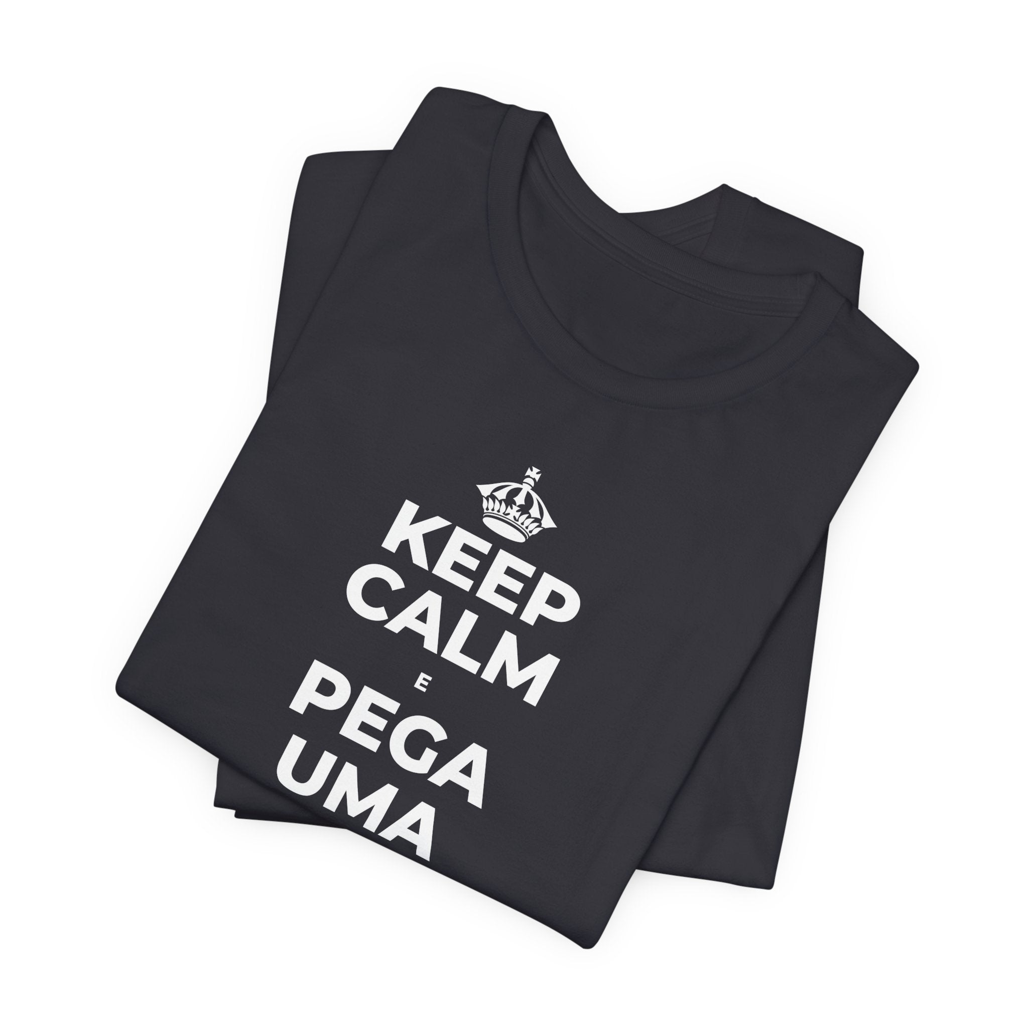 KEEP CALM E PEGA UMA AULA DE CADA VEZ T-Shirt (Baby Blue–Silver)