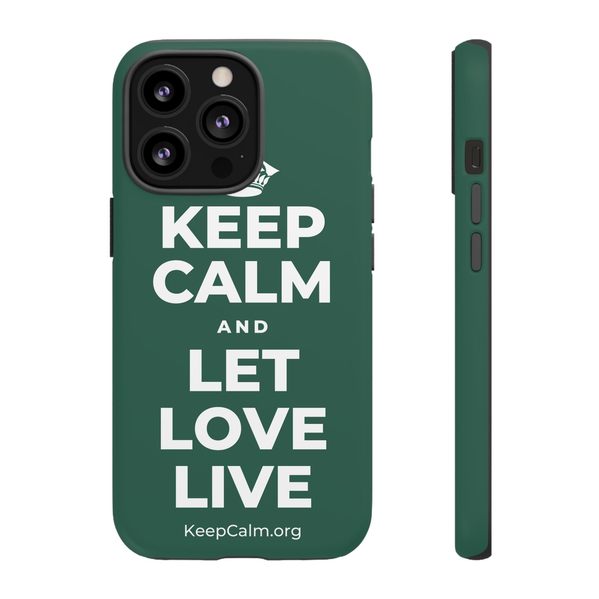 KEEP CALM AND LET LOVE LIVE Phone Case