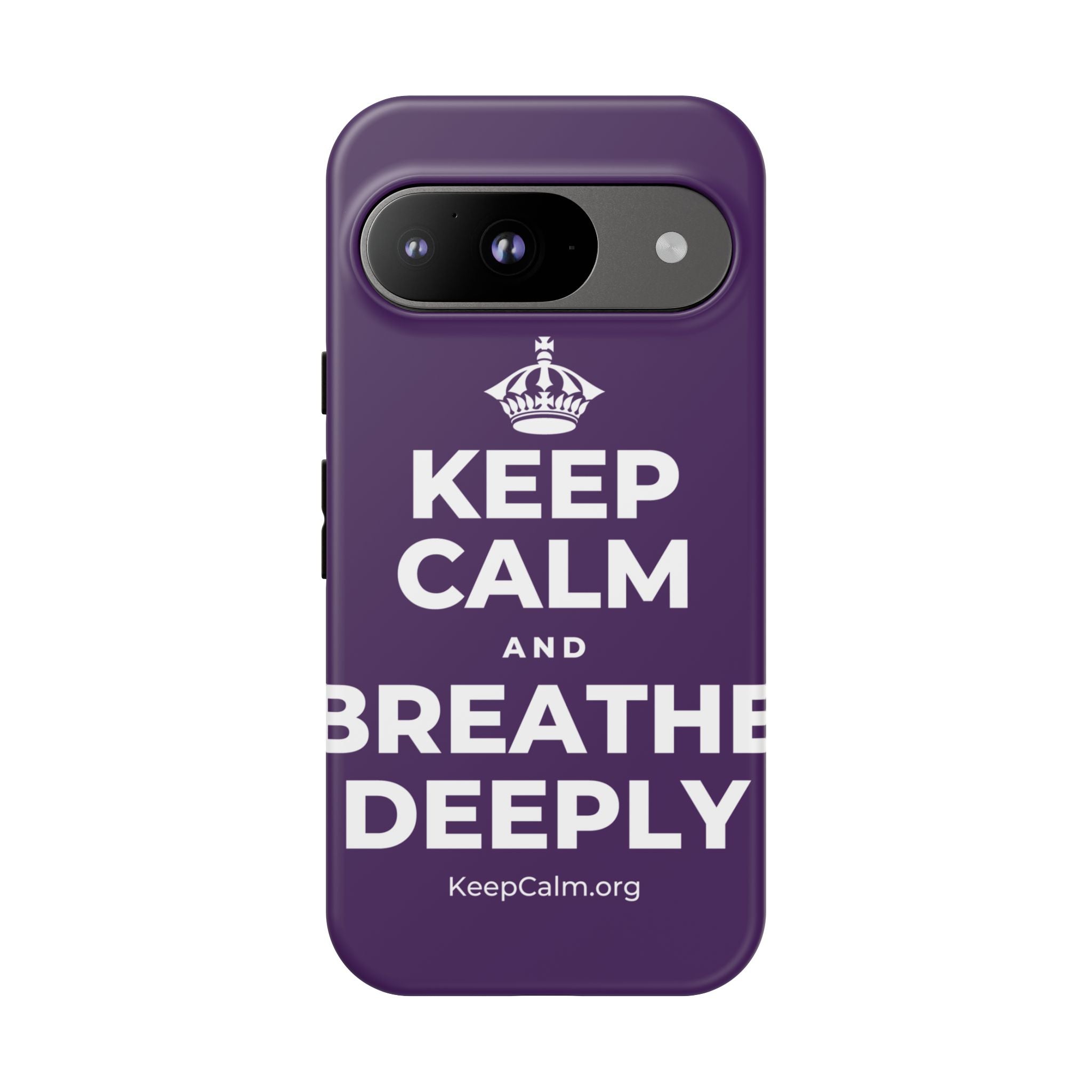 KEEP CALM AND BREATHE DEEPLY Phone Case
