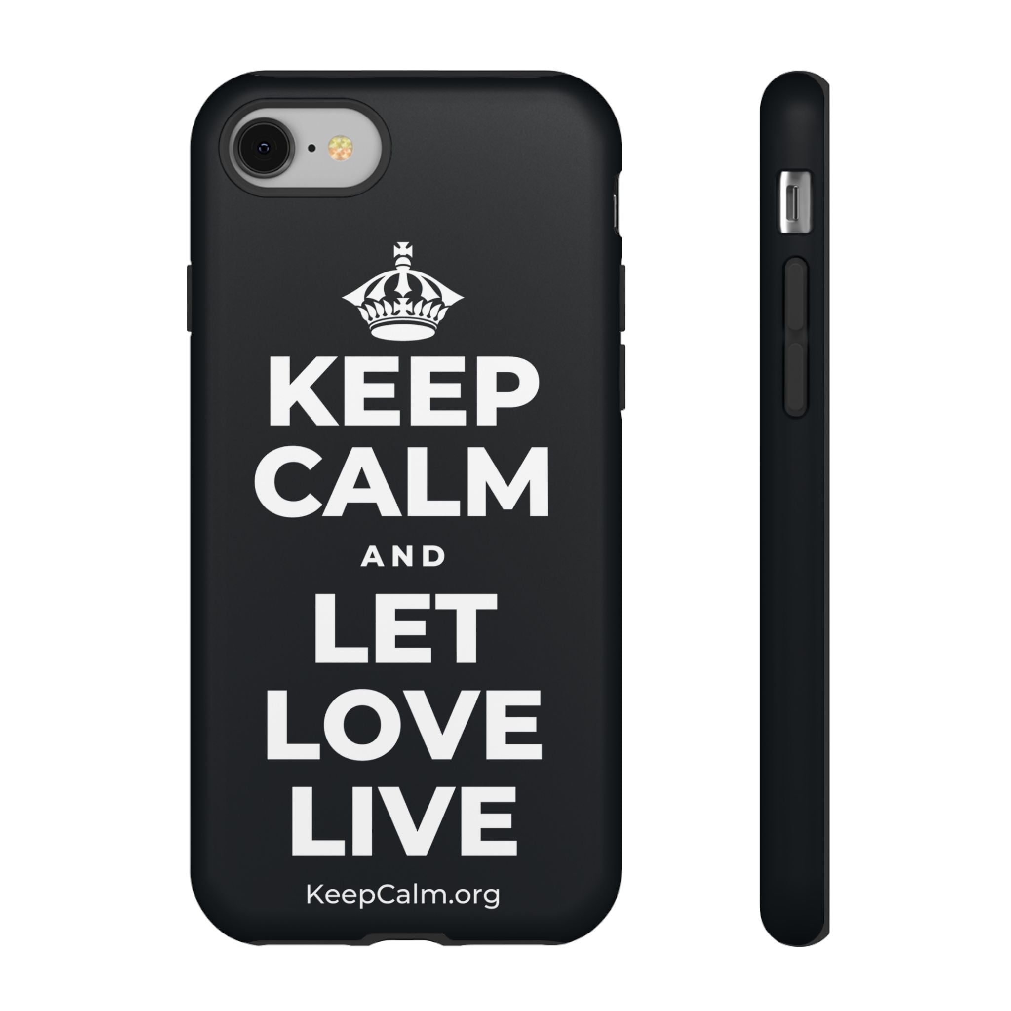 KEEP CALM AND LET LOVE LIVE Phone Case (Dark)