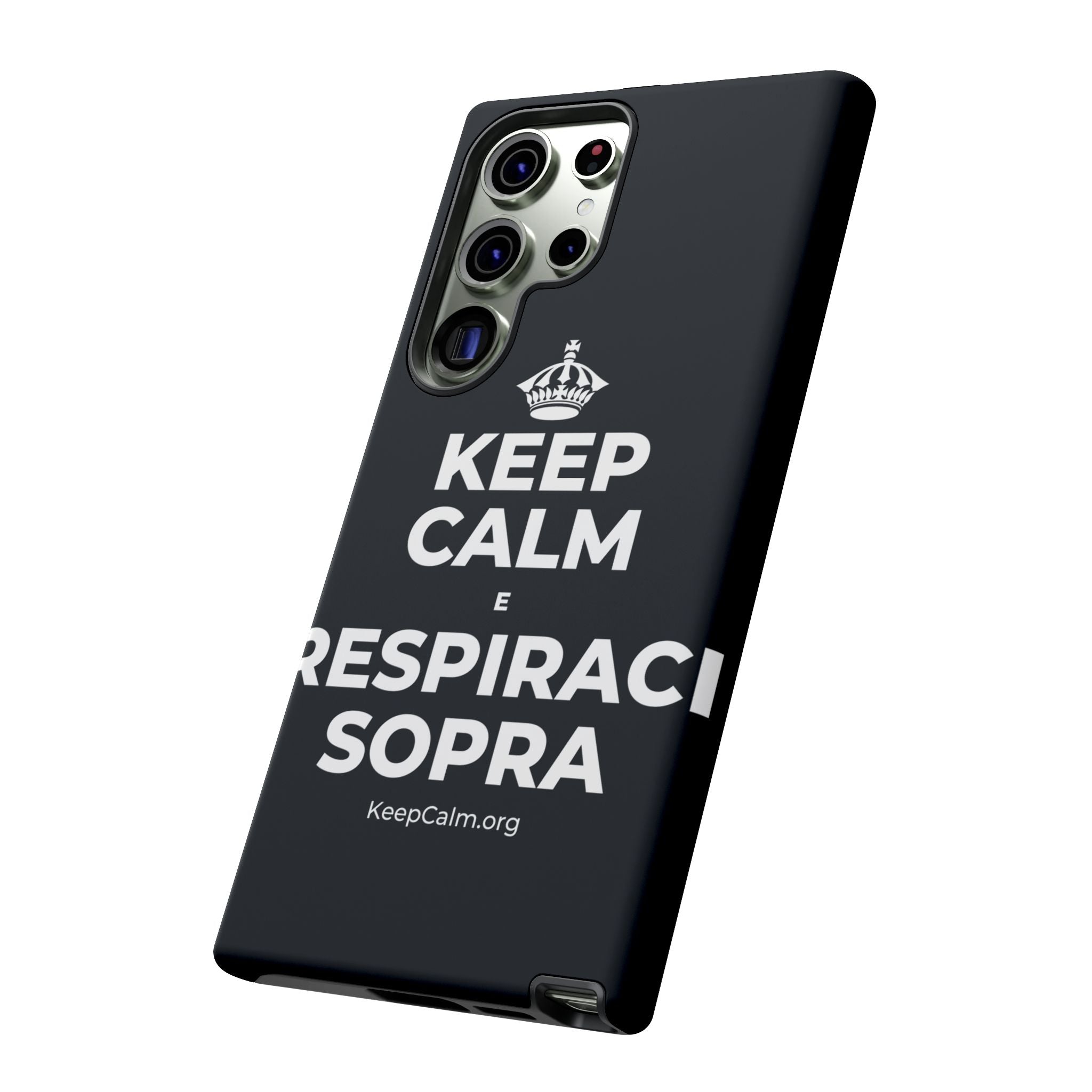 KEEP CALM E RESPIRACI SOPRA Phone Case (Dark)