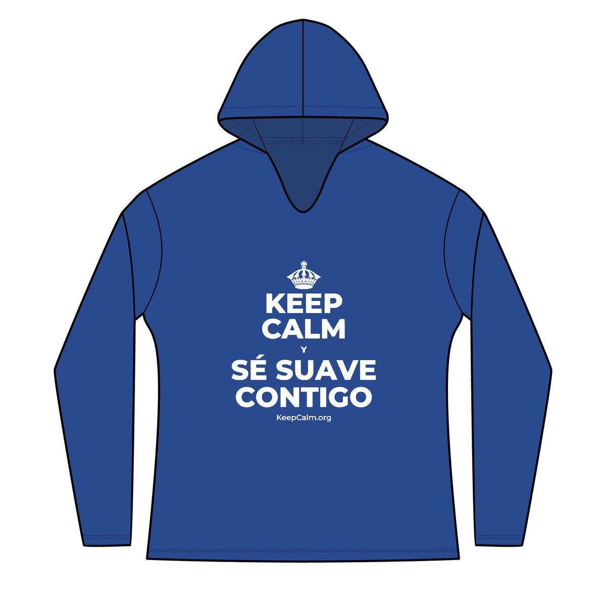 KEEP CALM Y SÉ SUAVE CONTIGO Women's Long Sleeve Hoodie