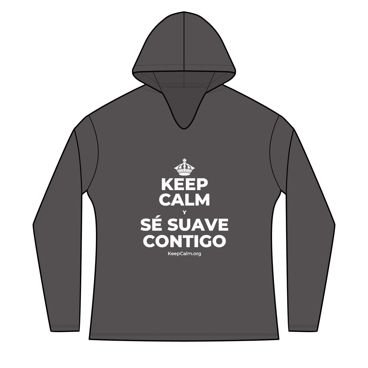 KEEP CALM Y SÉ SUAVE CONTIGO Women's Long Sleeve Hoodie