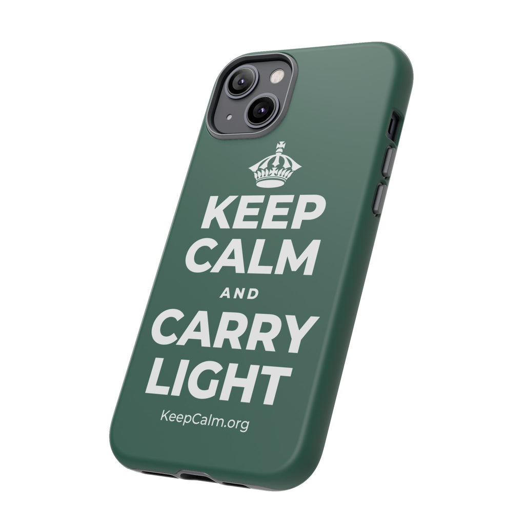 KEEP CALM AND CARRY LIGHT Phone Case
