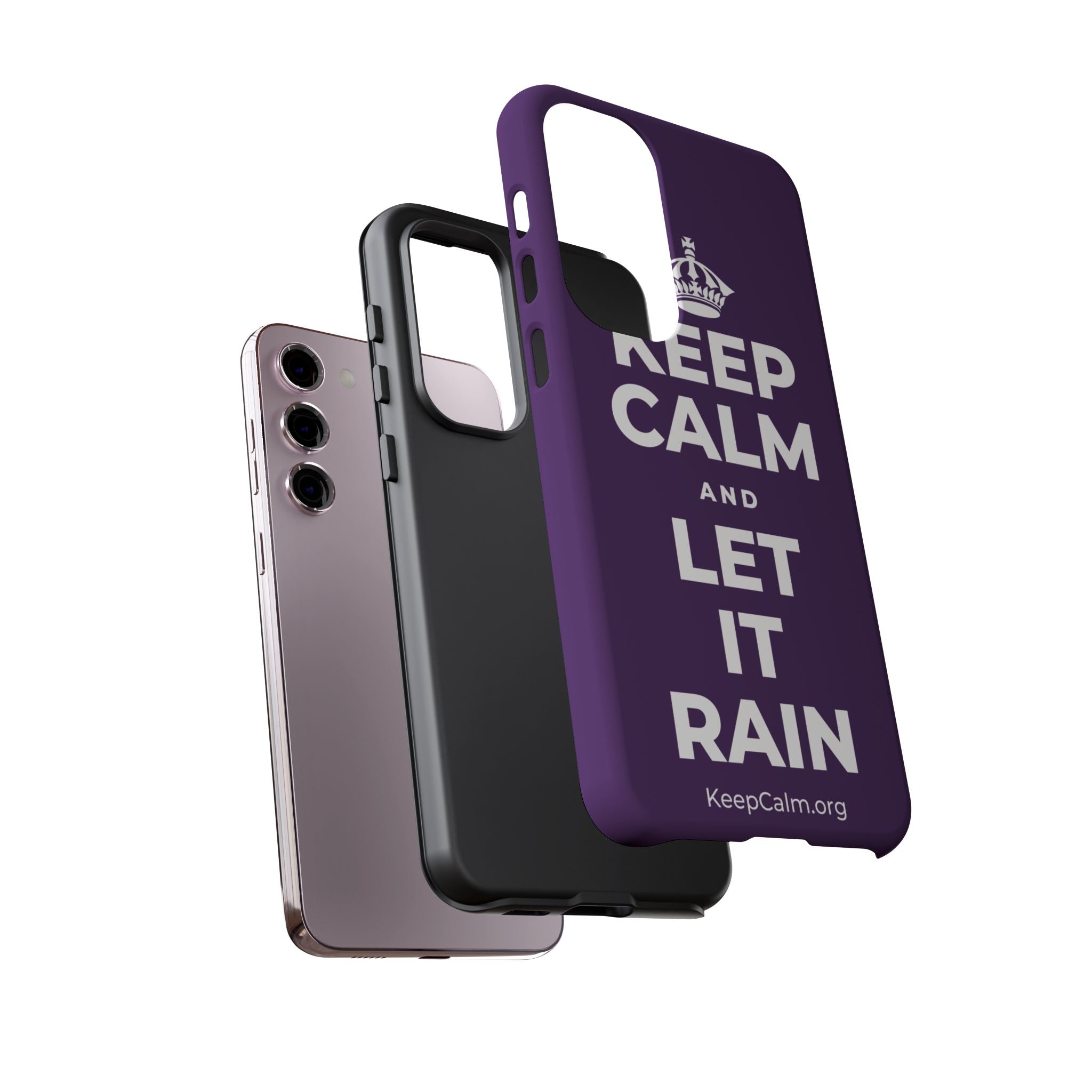 KEEP CALM AND LET IT RAIN Phone Case