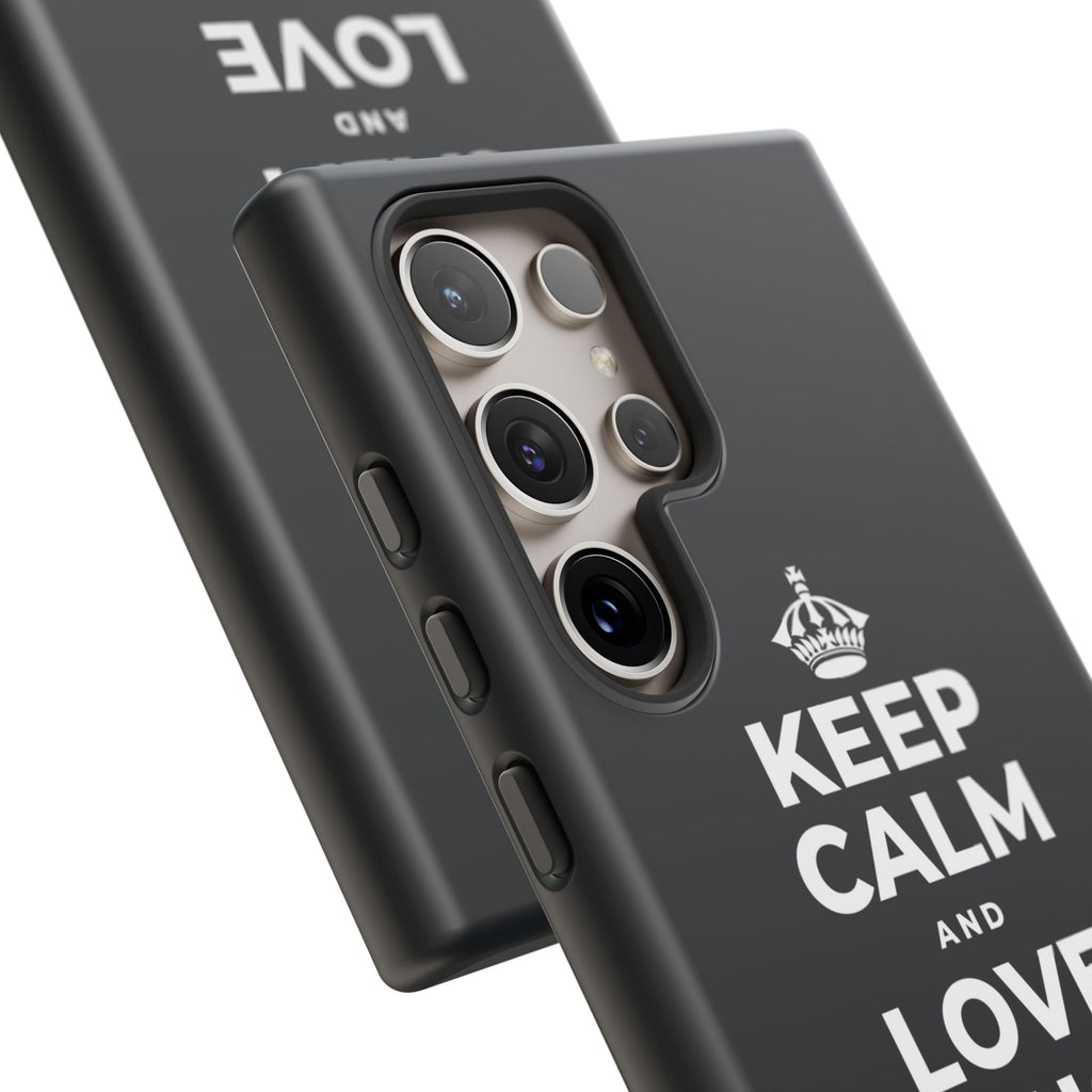 KEEP CALM AND LOVE WITHOUT POSSESSION Phone Case (Dark)