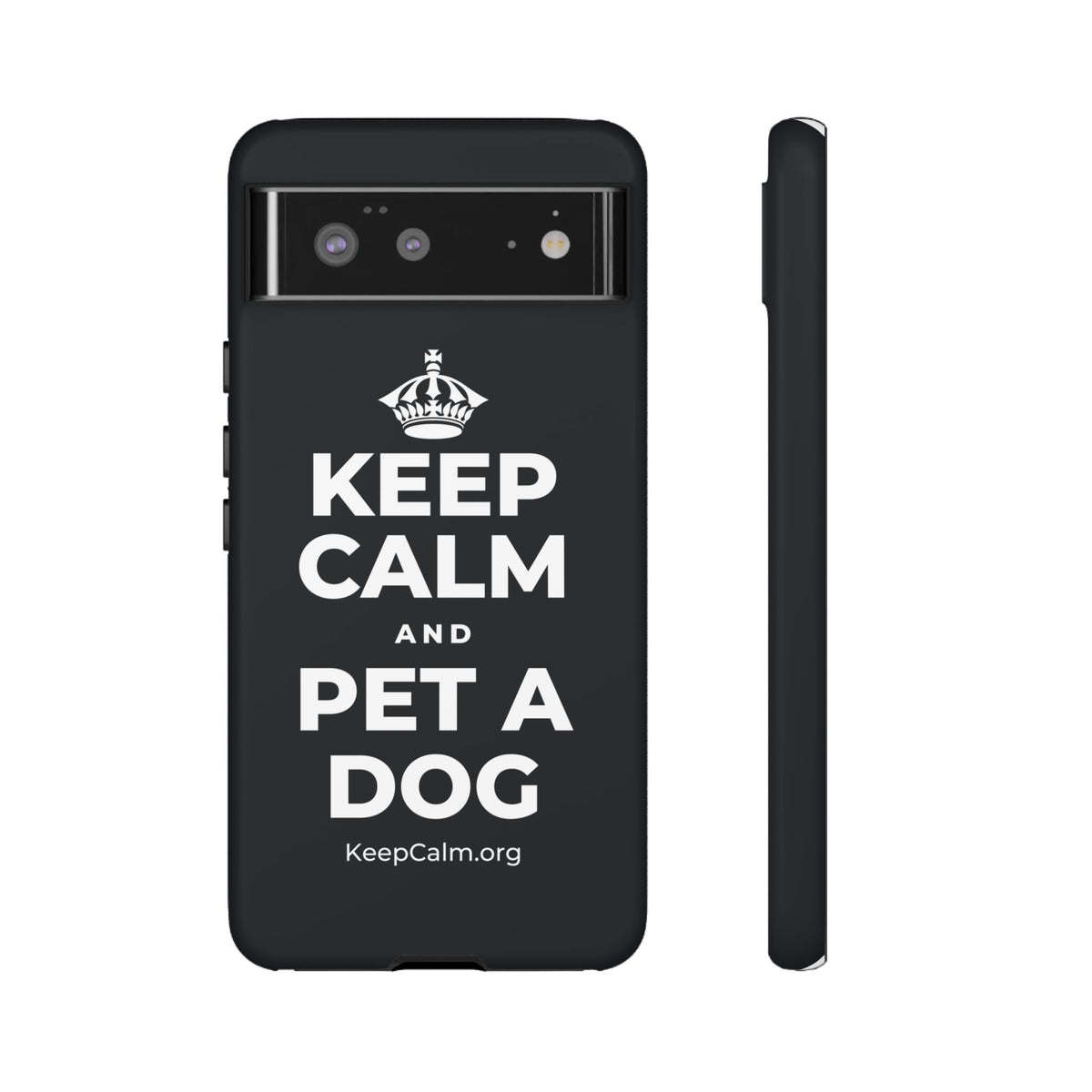 KEEP CALM AND PET A DOG Phone Case (Dark)