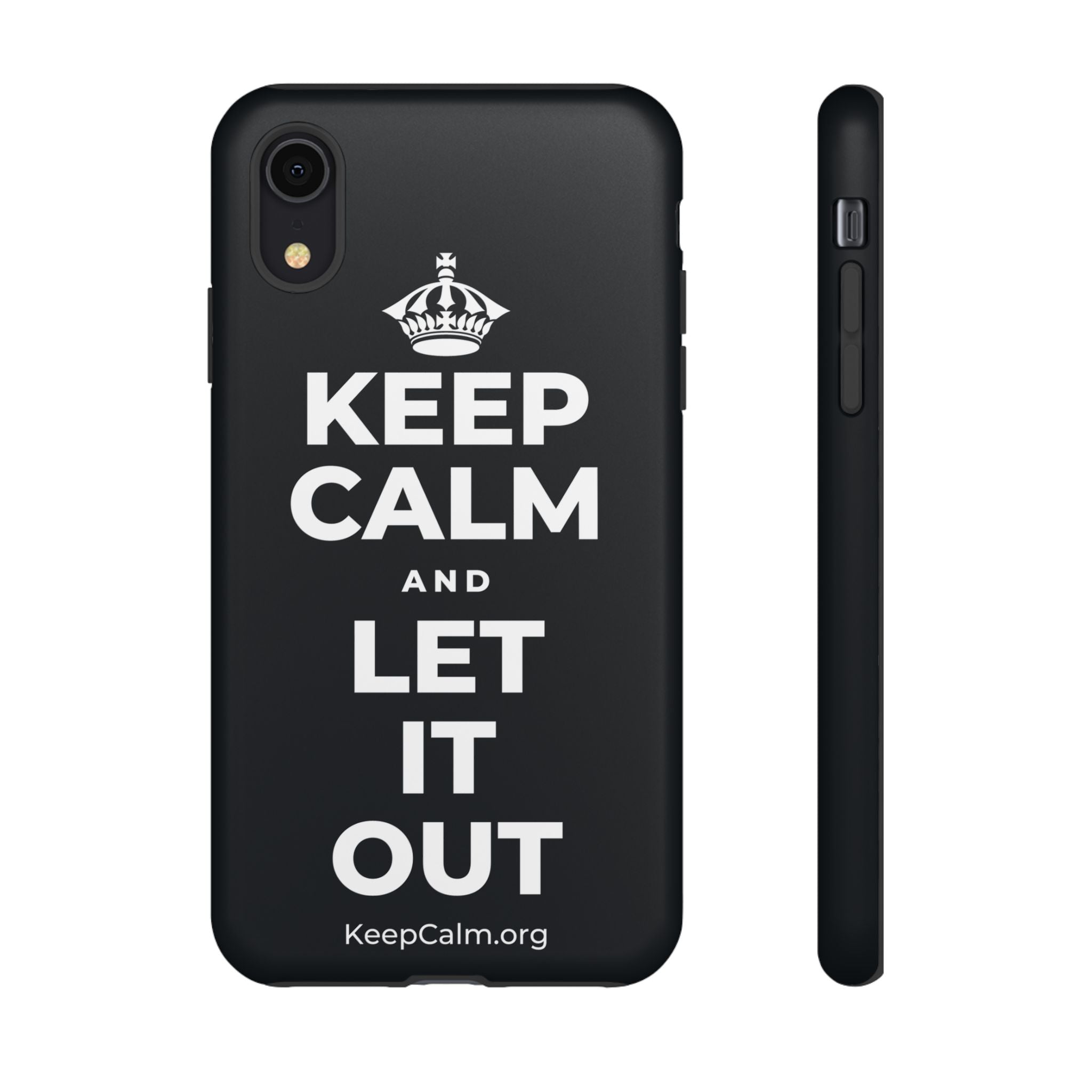 KEEP CALM AND LET IT OUT Phone Case (Dark)