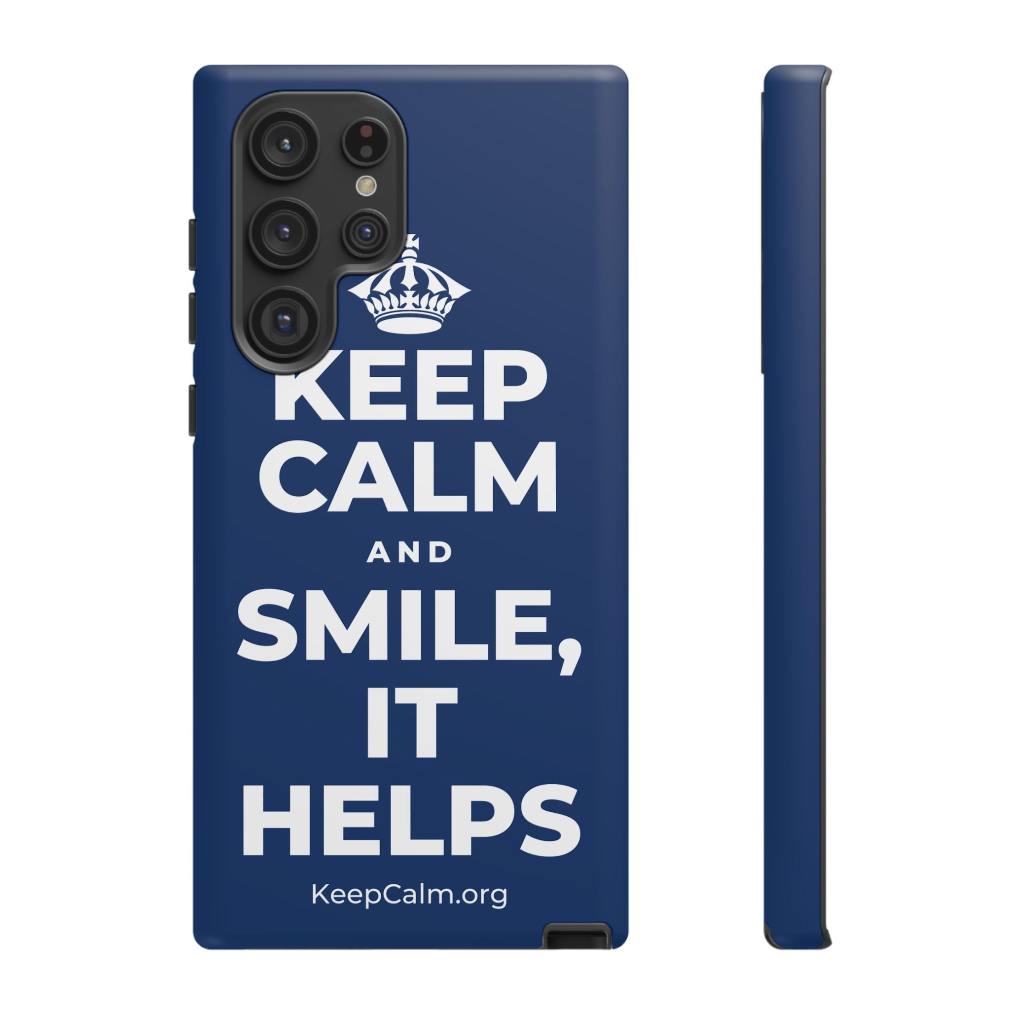 KEEP CALM AND SMILE, IT HELPS Phone Case