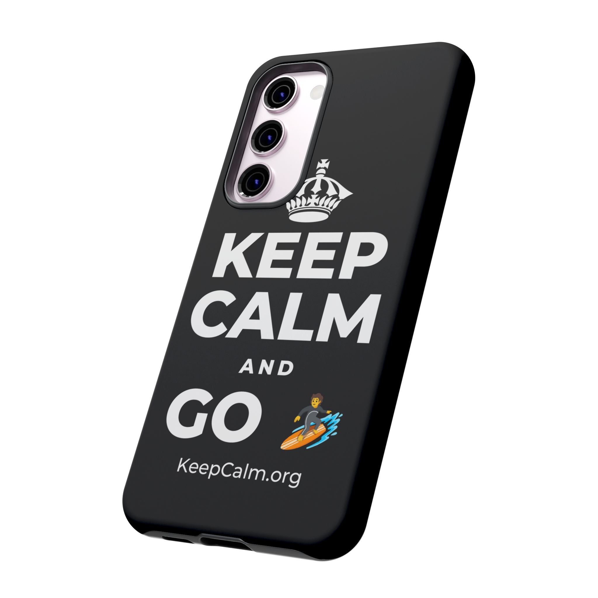 KEEP CALM AND GO 🏄 Phone Case