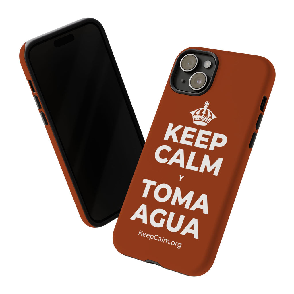 KEEP CALM Y TOMA AGUA Phone Case