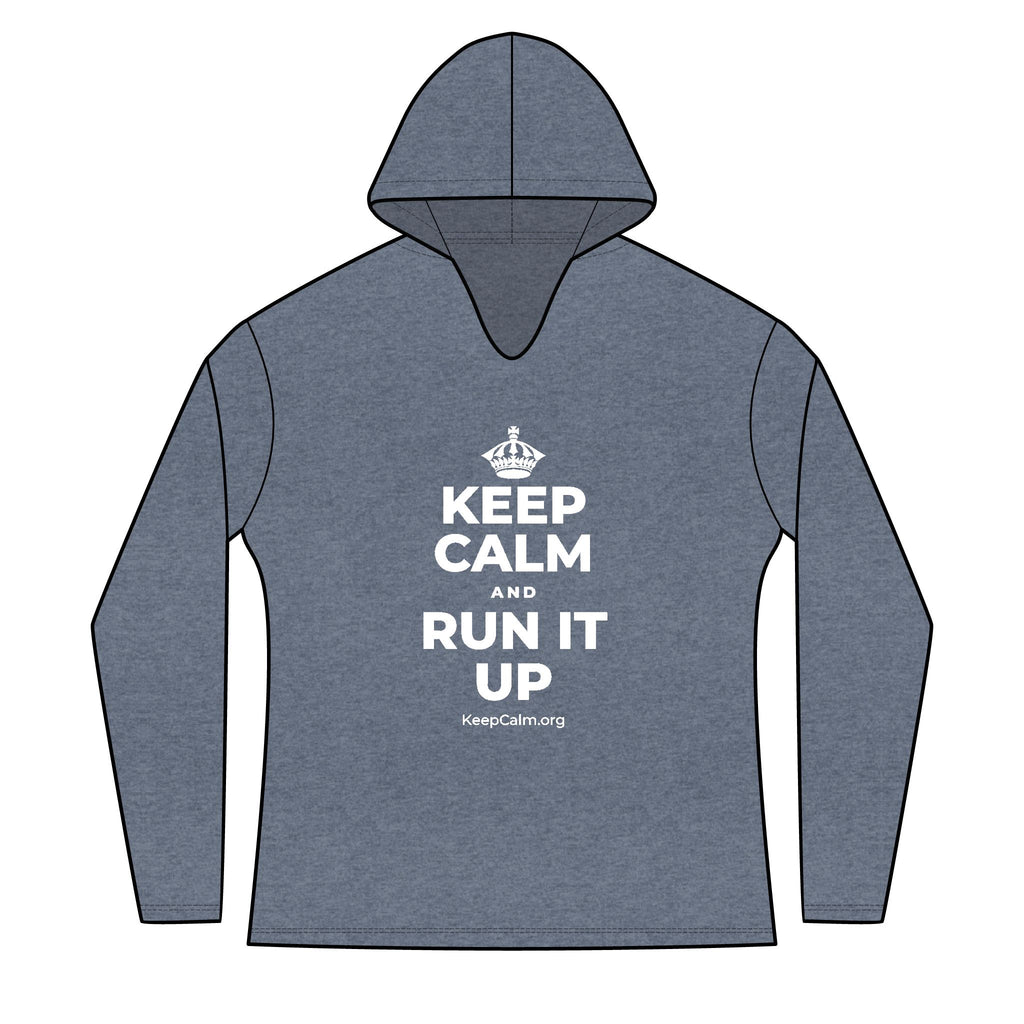 KEEP CALM AND RUN IT UP Women's Long Sleeve Hoodie