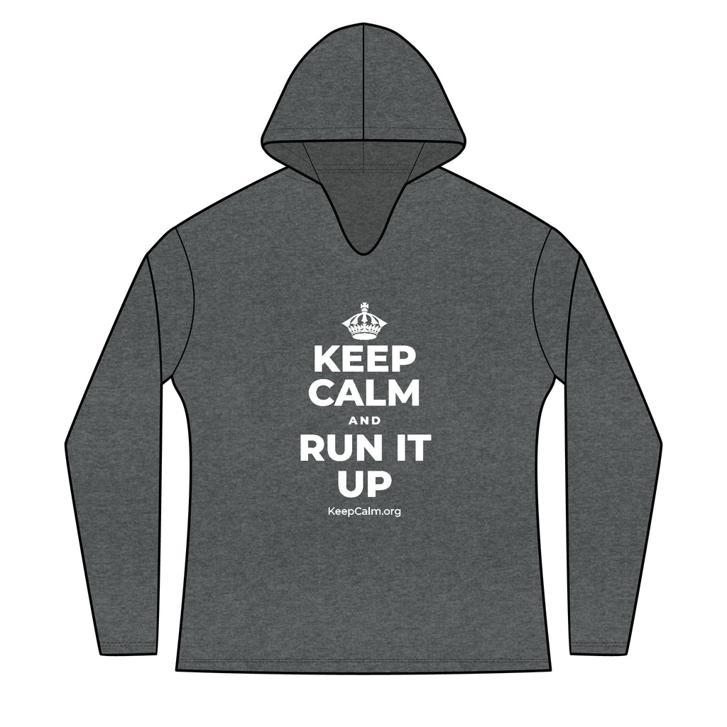 KEEP CALM AND RUN IT UP Women's Long Sleeve Hoodie