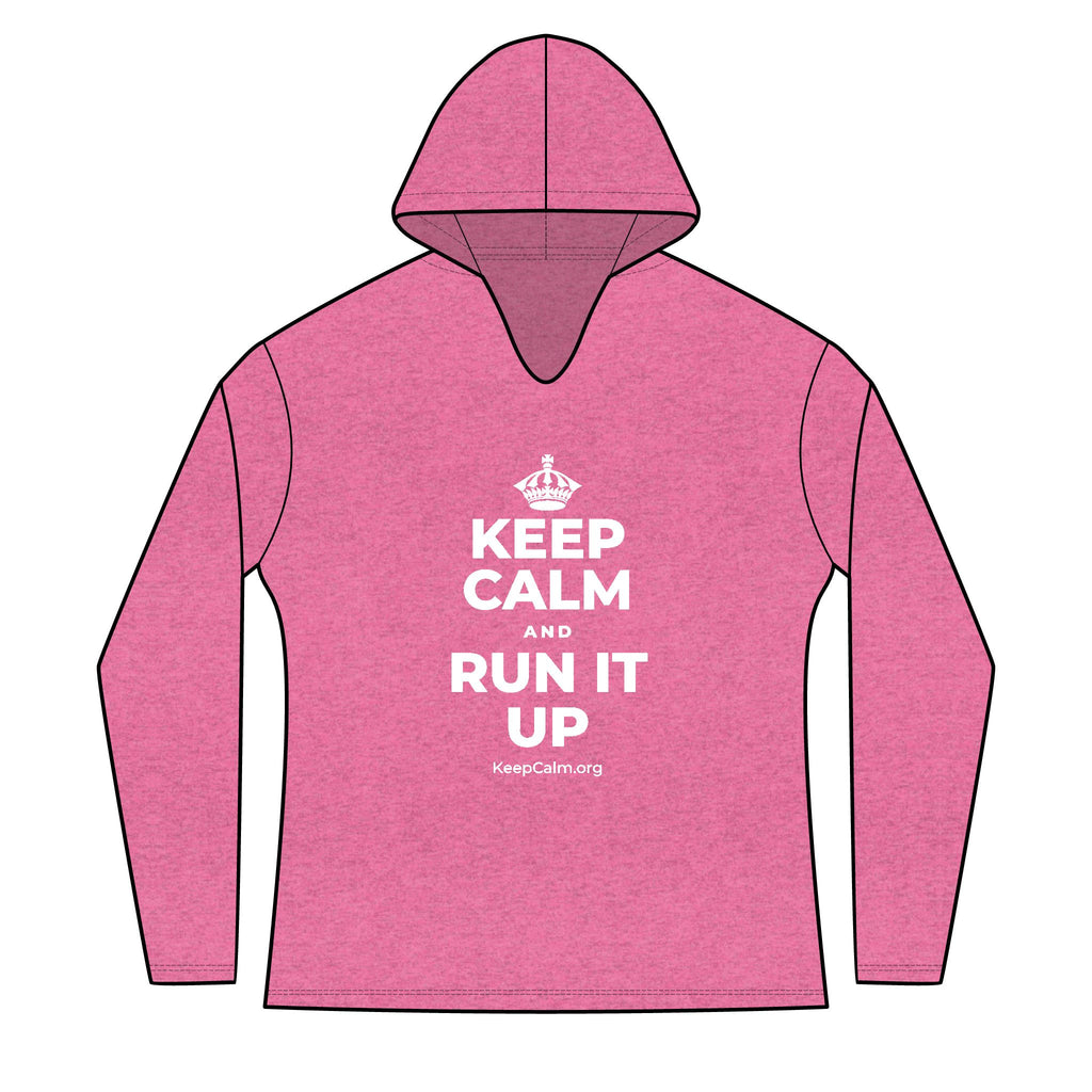 KEEP CALM AND RUN IT UP Women's Long Sleeve Hoodie