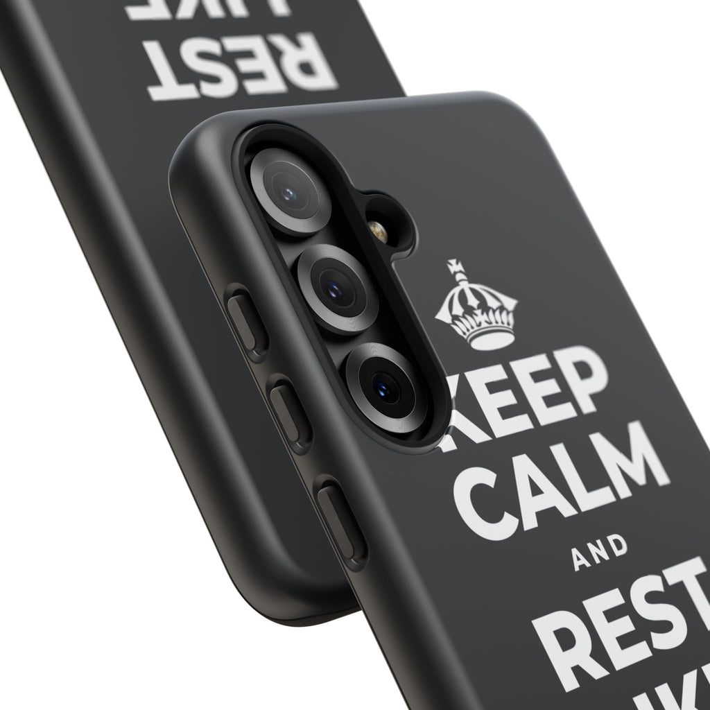 KEEP CALM AND REST LIKE THE SEASON Phone Case (Dark)
