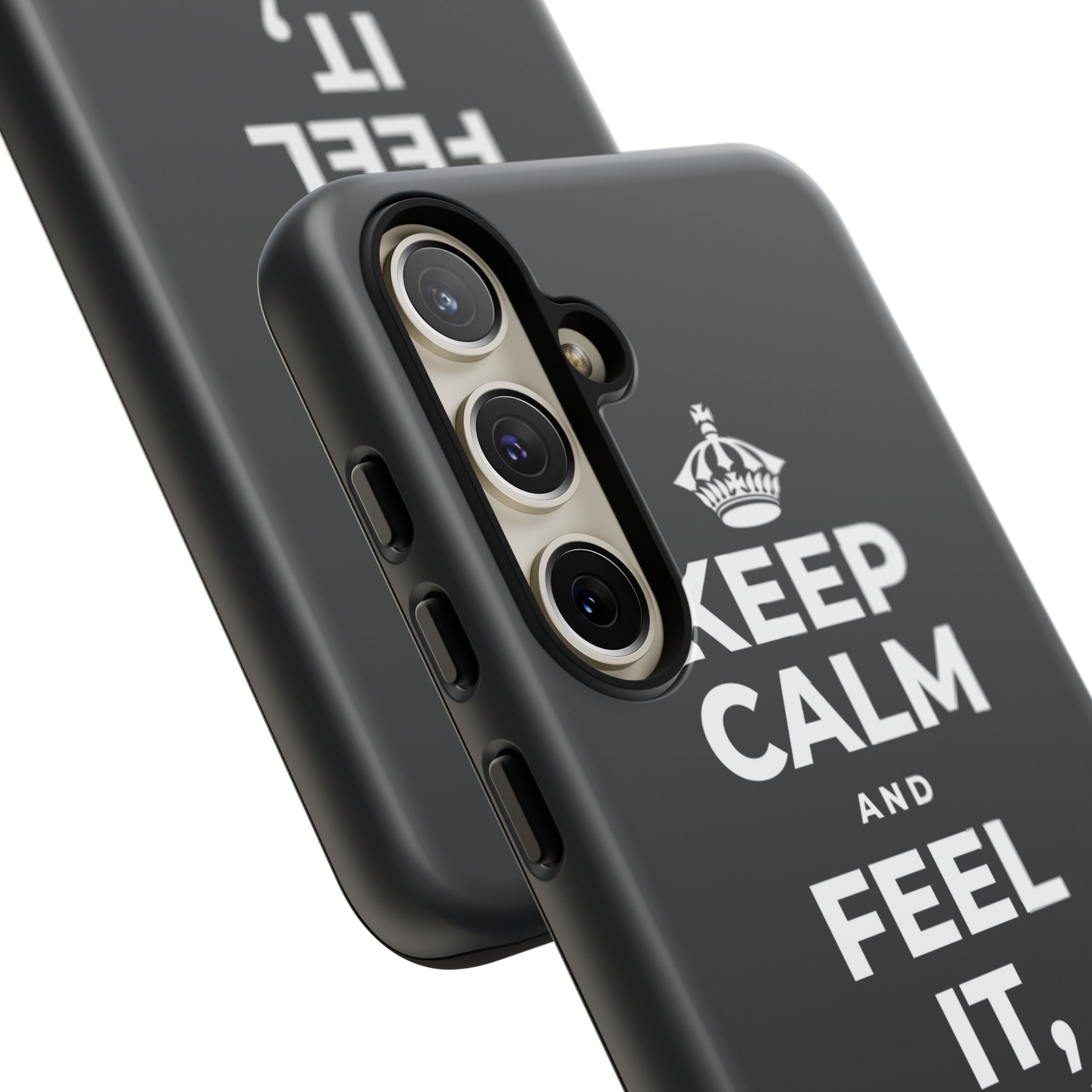KEEP CALM AND FEEL IT, NOT FEED IT Phone Case (Dark)