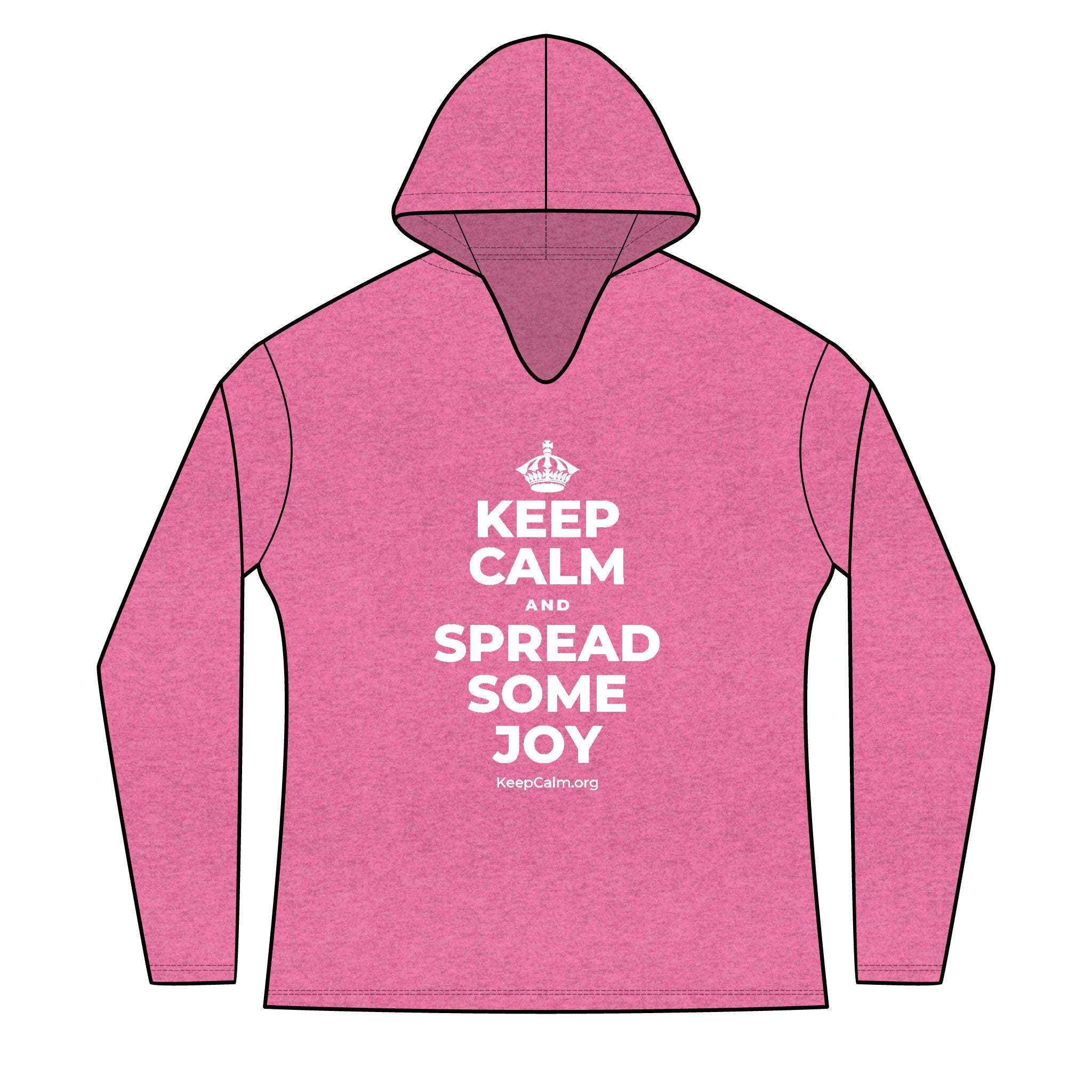 KEEP CALM AND SPREAD SOME JOY Women's Long Sleeve Hoodie
