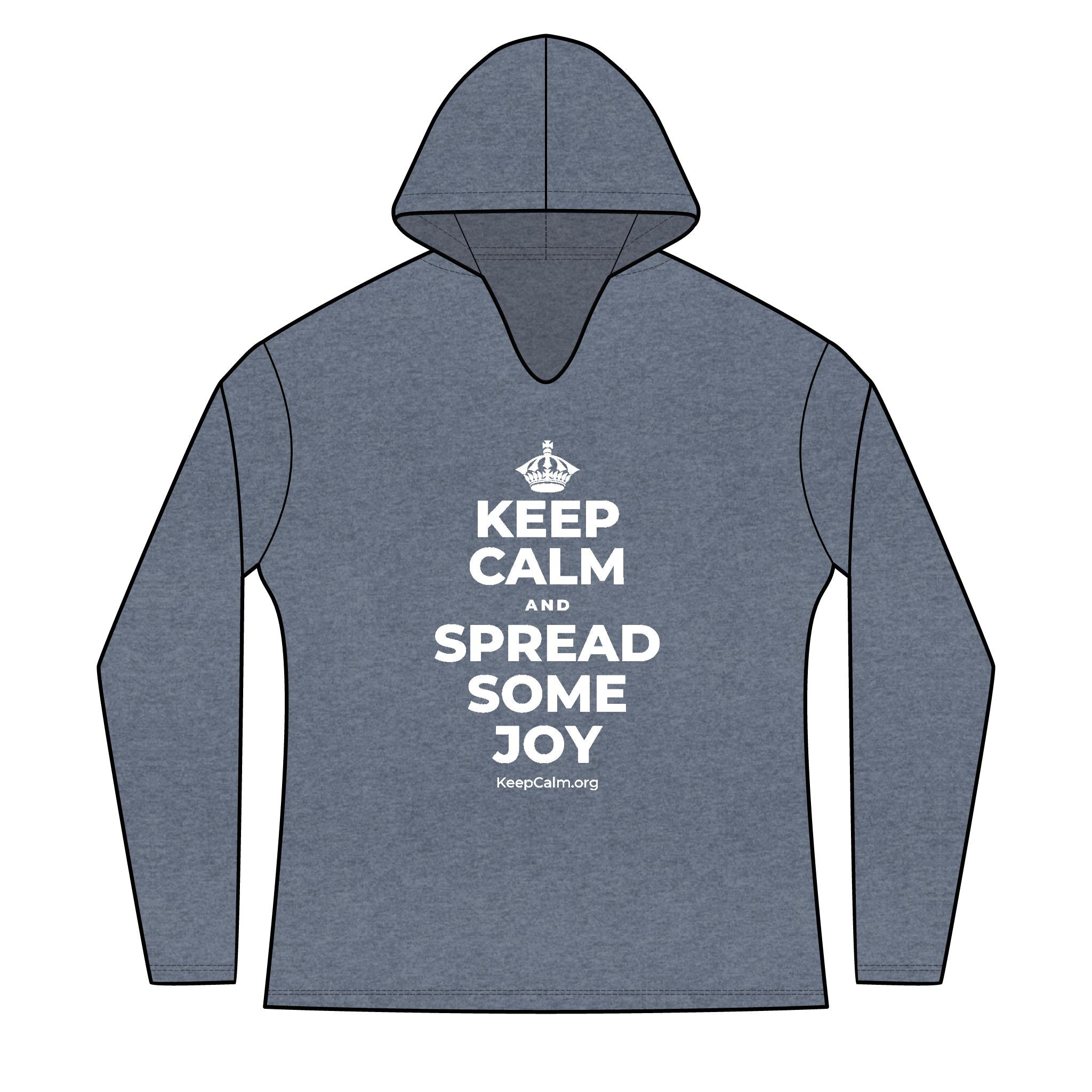 KEEP CALM AND SPREAD SOME JOY Women's Long Sleeve Hoodie