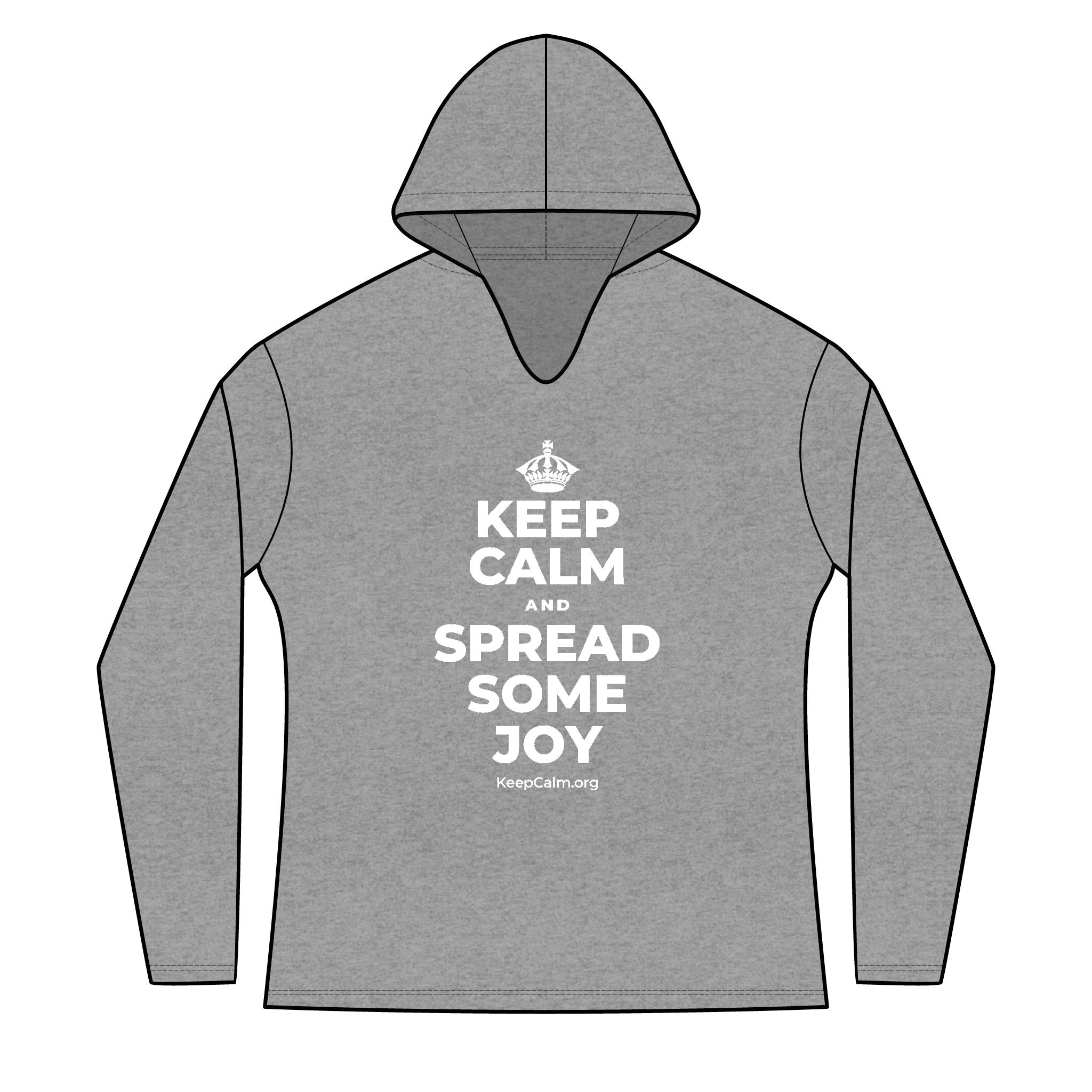 KEEP CALM AND SPREAD SOME JOY Women's Long Sleeve Hoodie