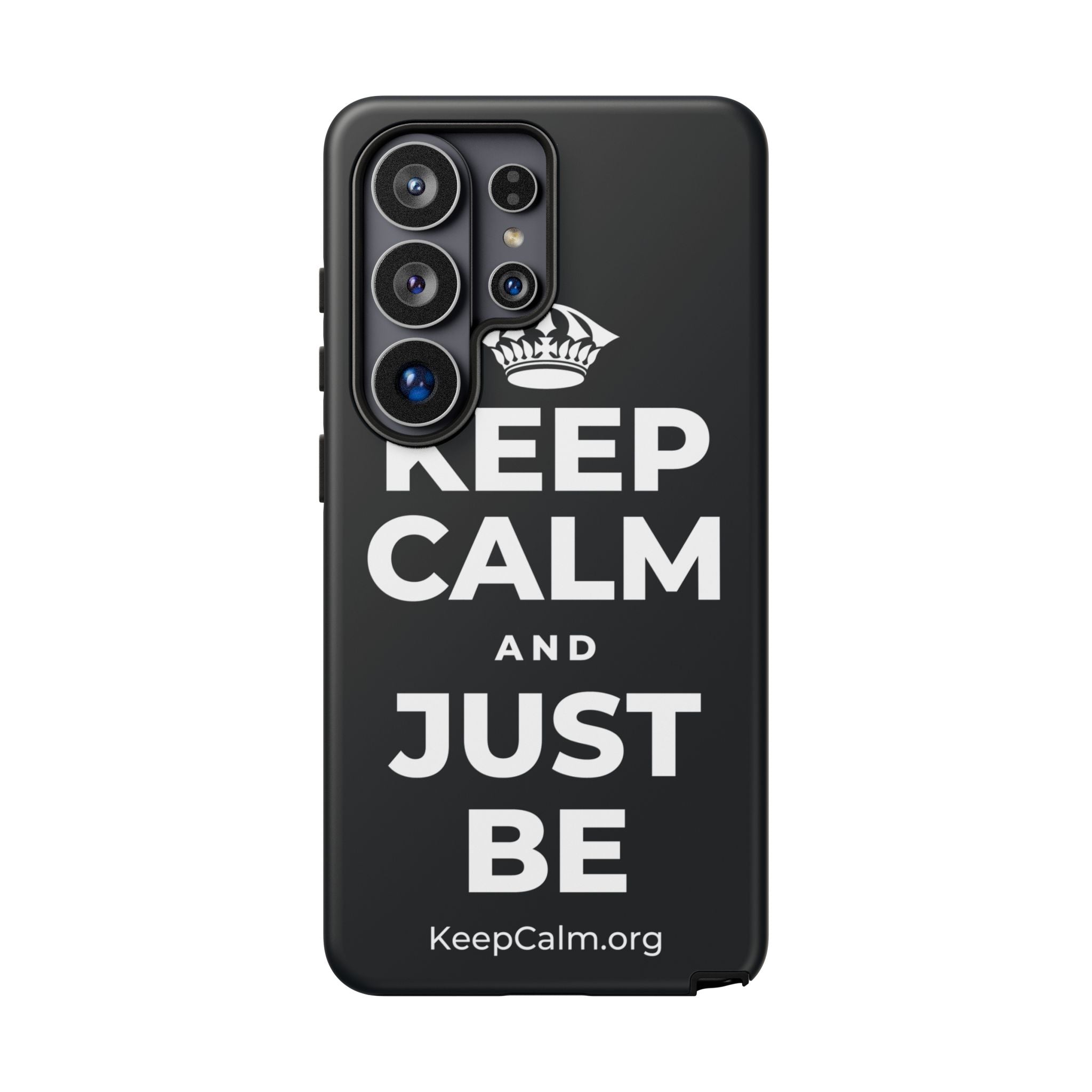 KEEP CALM AND JUST BE Phone Case (Dark)