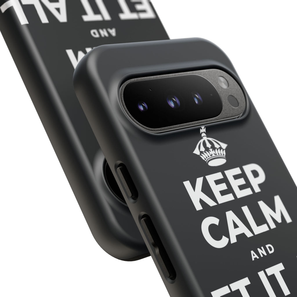 KEEP CALM AND LET IT ALL FALL AWAY Phone Case (Dark)